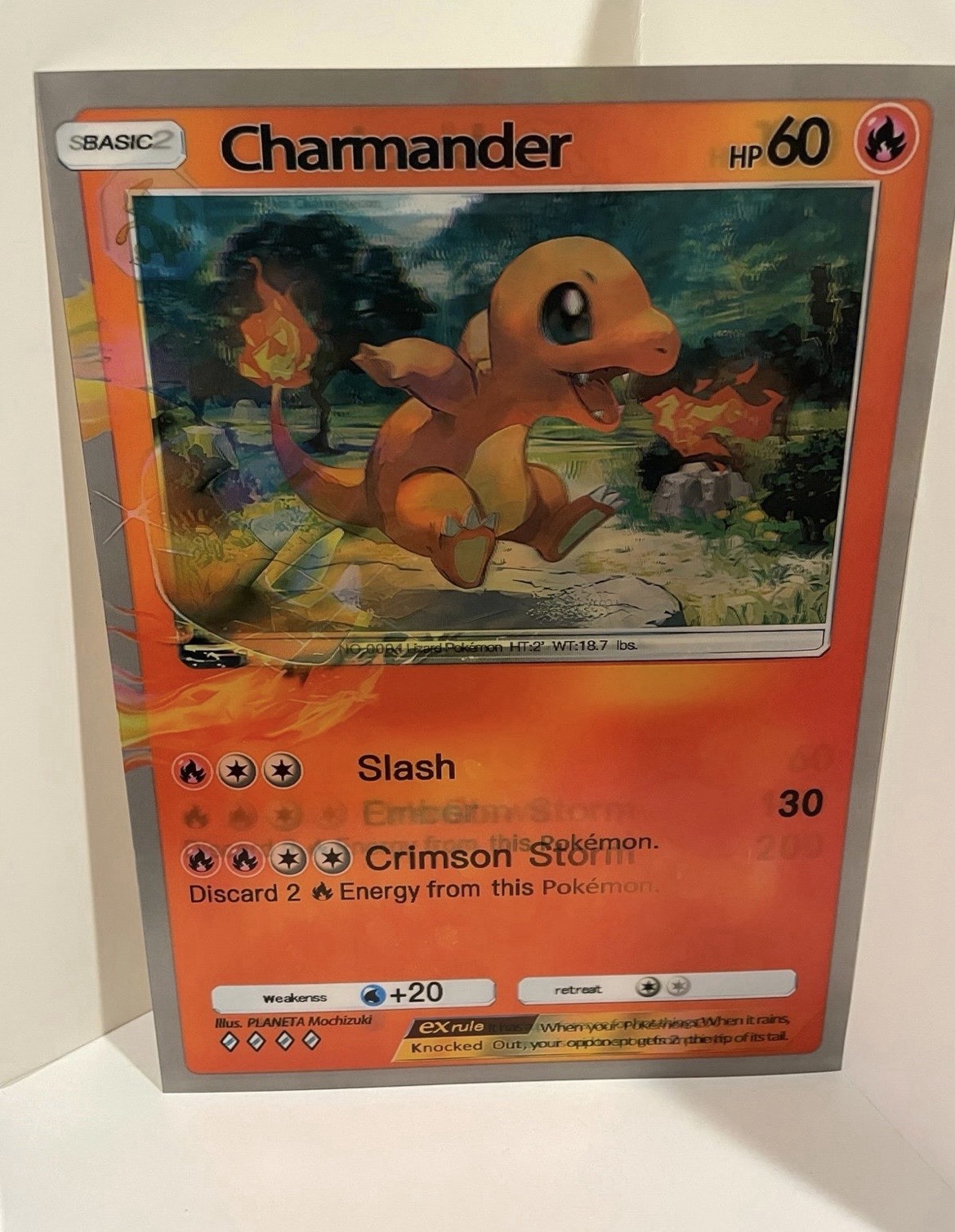 Charizard, Charmander, Charmeleon CharizardEX 3D Holographic Lenticular Poster