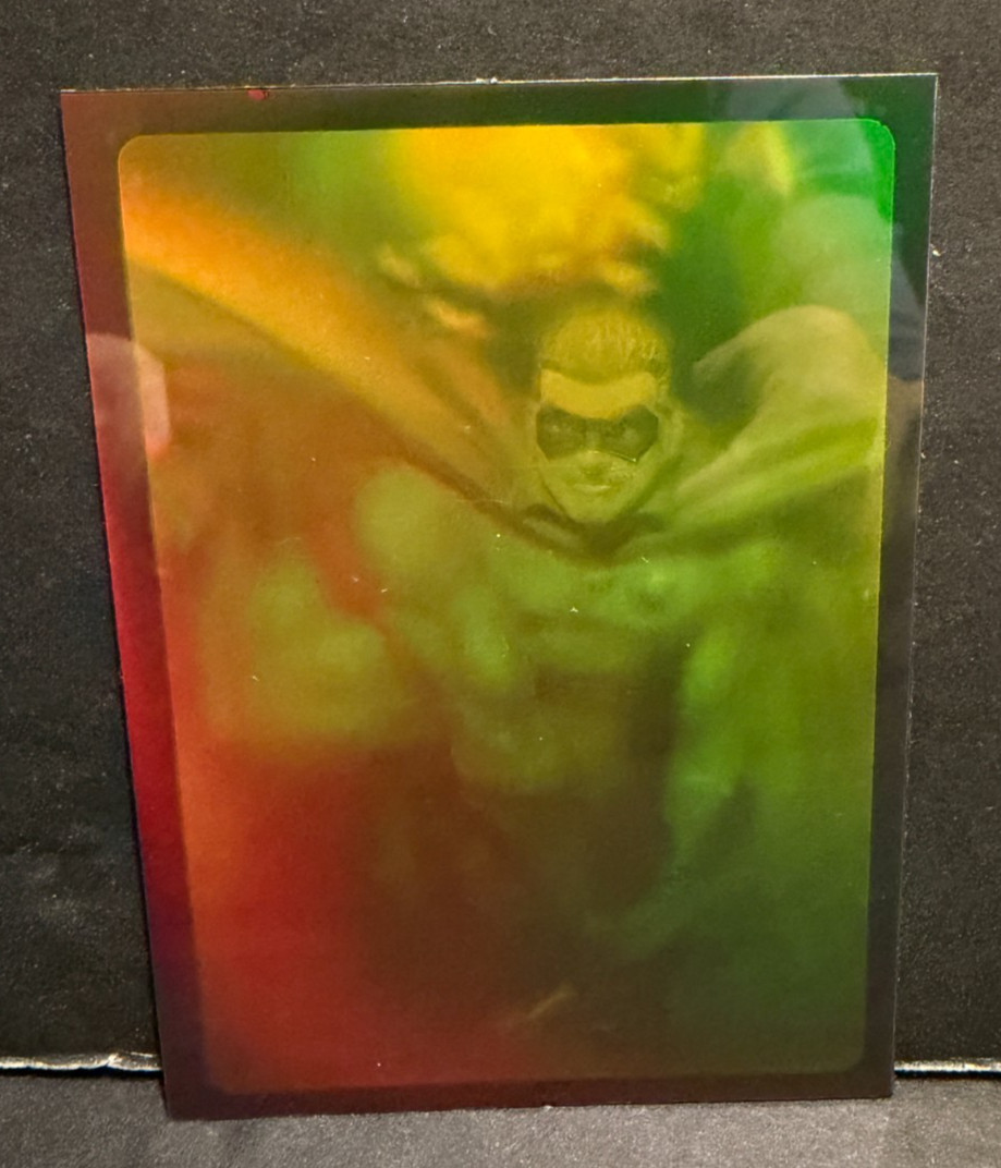 1995 Fleer Batman Forever Metal Robin Hologram Insert Card SkuX15C