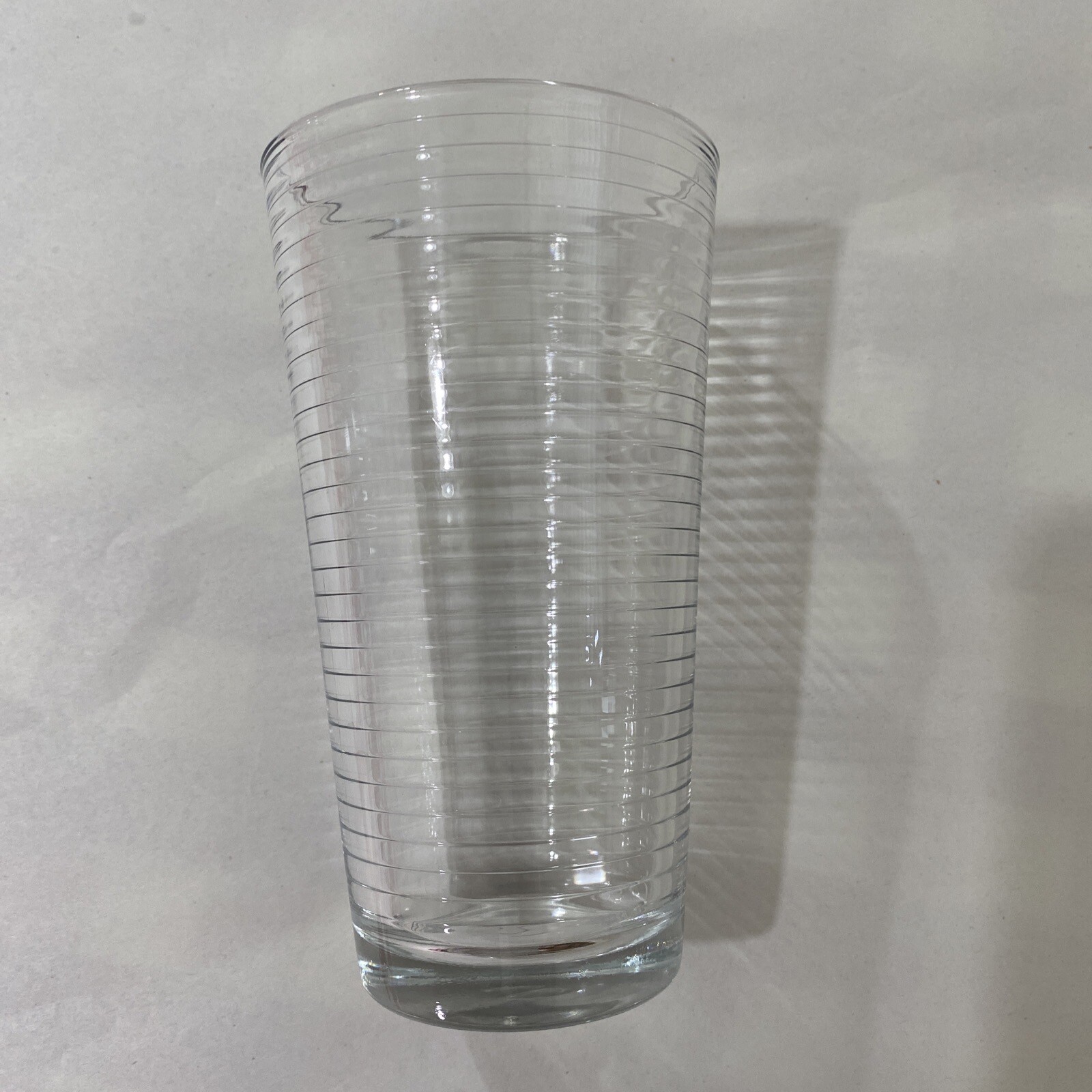 Circleware-6″ Horizontal Ribbed Optic 16oz. / 1 Pint Glass Tumbler