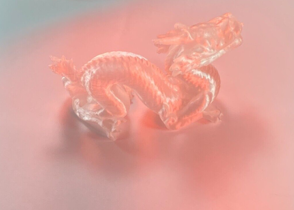 Serpentine Dragon * Translucent * 3D Printed * PLA Filament * Great for Display