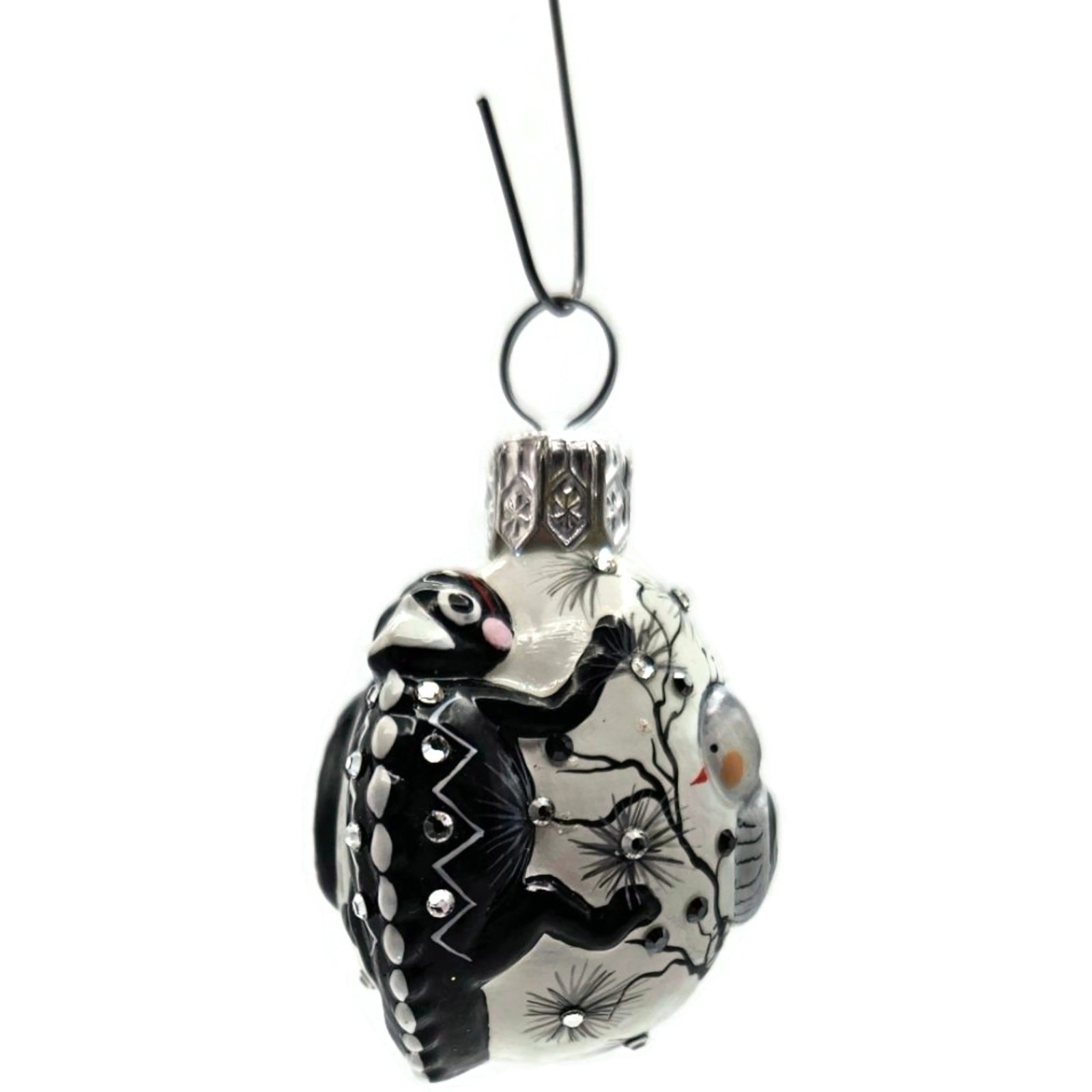 Patricia Breen Springtime Chameleon Black Bird Spring Christmas Tree Ornament