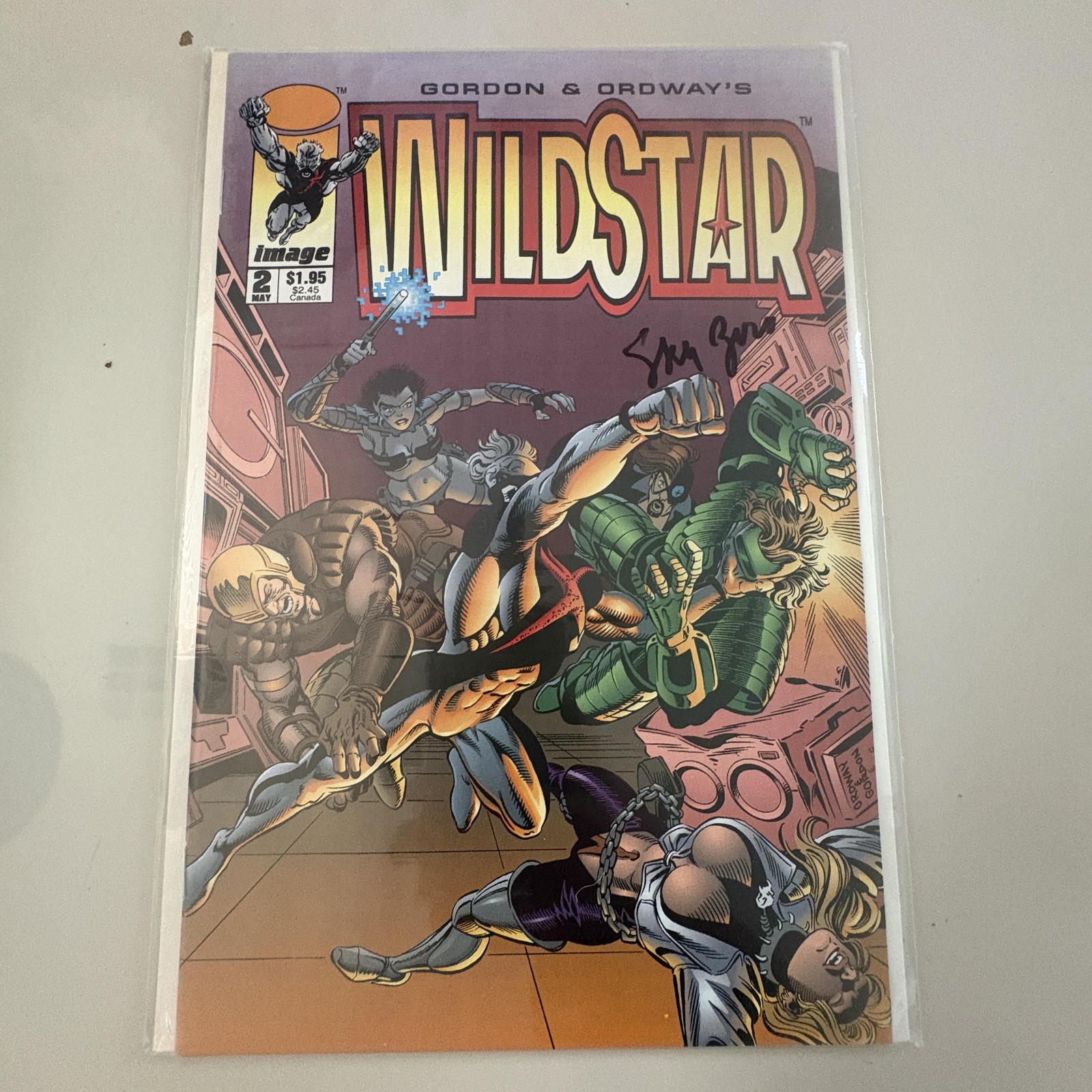 Wildstar Sky Zero Image Comics #2 1993 Signed Gordon Ordway Canada Modern Age