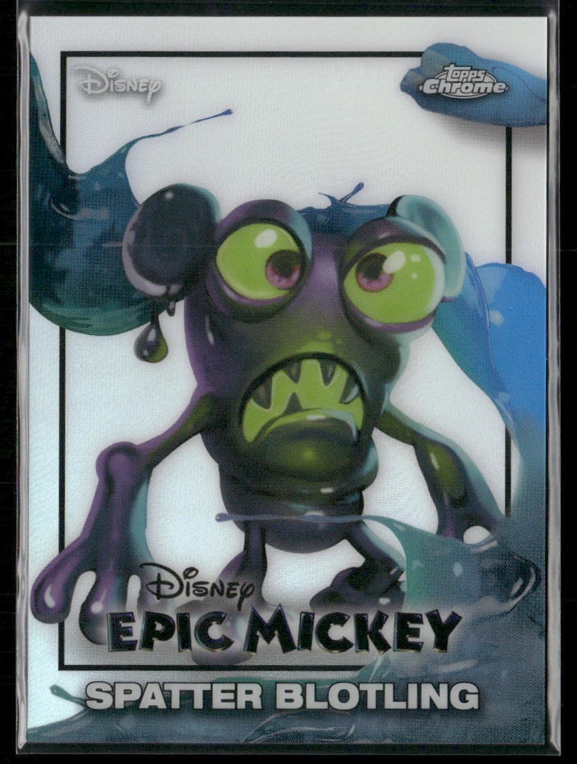 2026 Topps Chrome Disney Neon Epic Mickey #EM-18 – Spatter Blotling