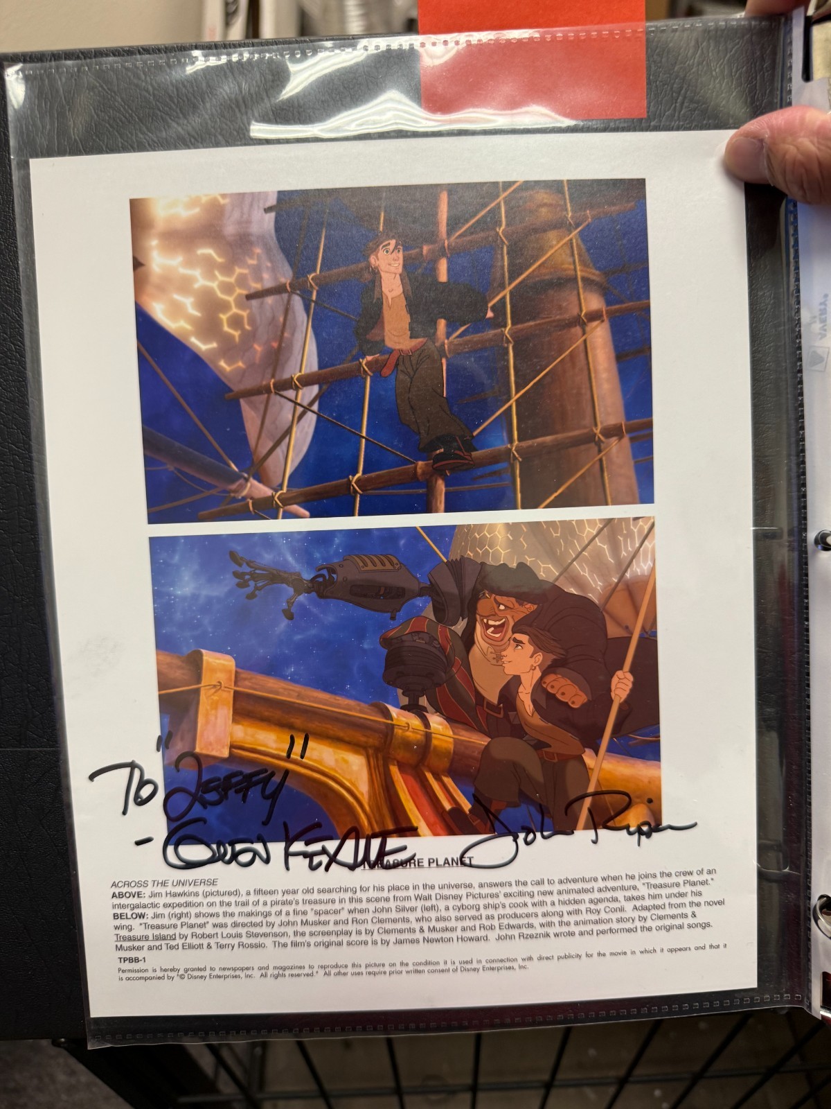 2002 Disney’s Treasure Planet AUTOGRAPH PHOTO 8X10 NO COA READ
