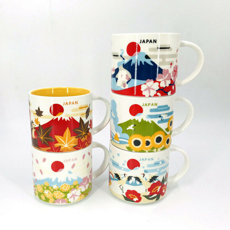 2023 JJAP Four Seasons Starbucks You Are Here Fujiyama YAH City Coffee Mug 14OZ