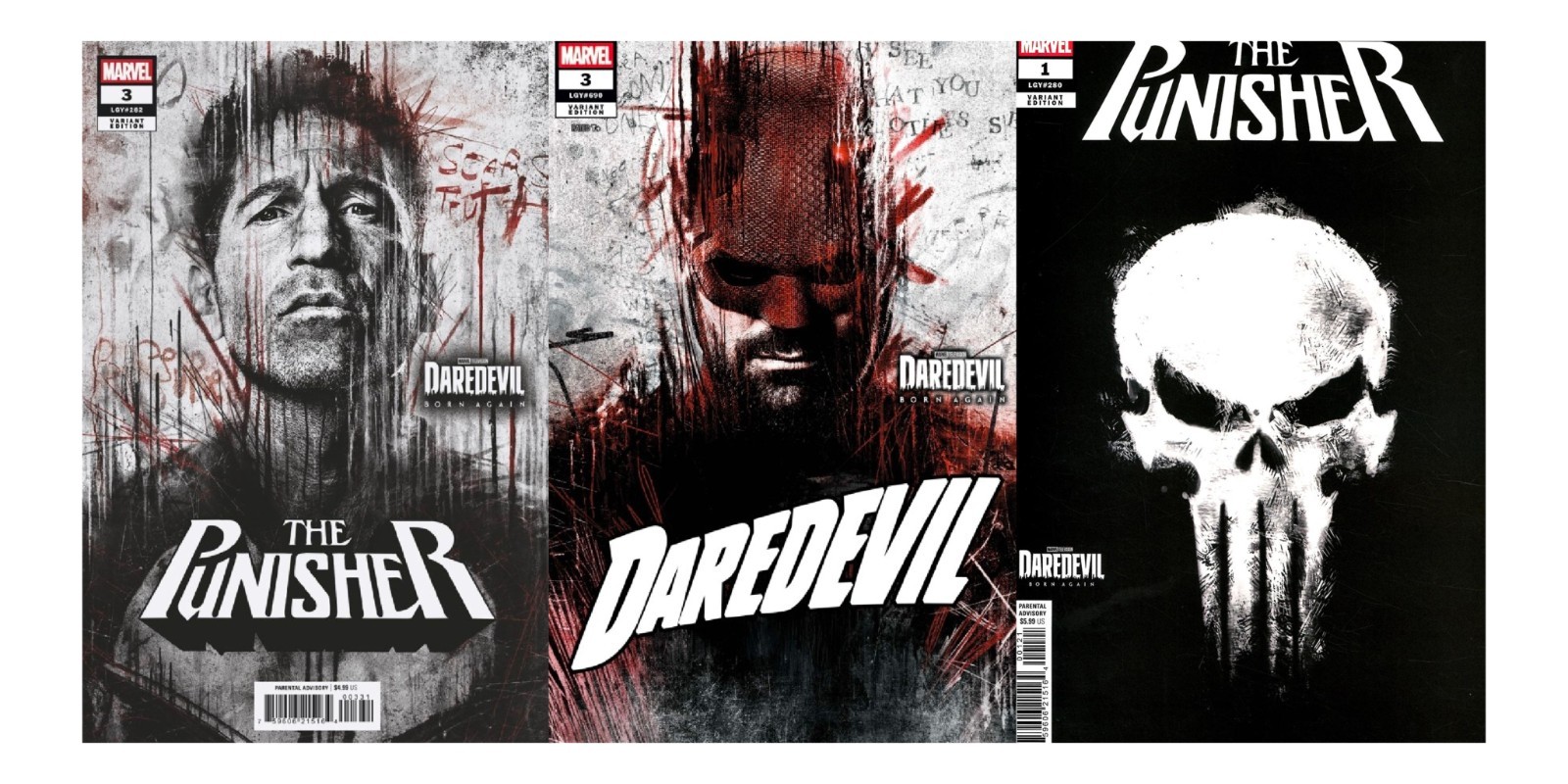 PUNISHER #1 3 Daredevil 3 MARVEL TELEVISION SET Jon Bernthal Daredevil Marvel TV