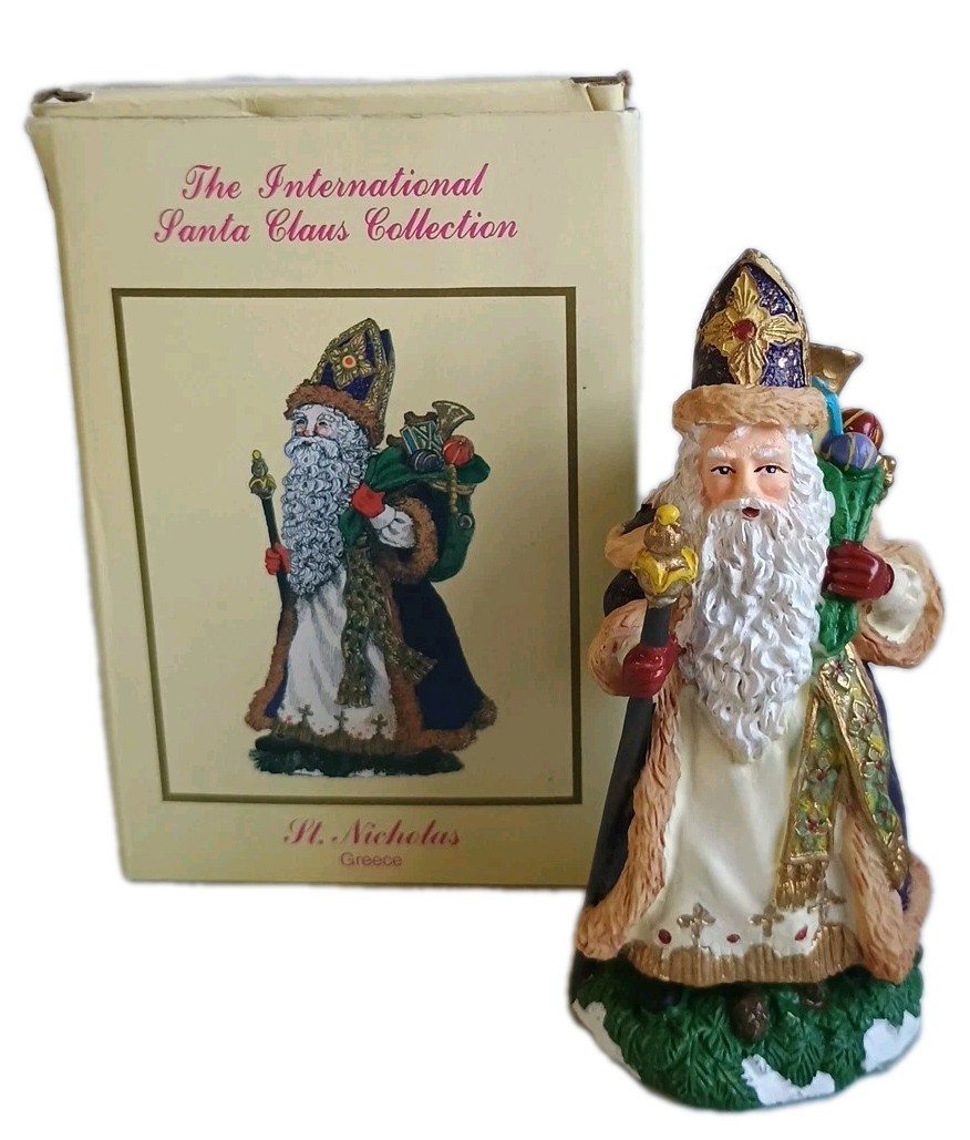 The International Santa Claus Collection Greece St Nicholas SC24 Vtg 1992 Box