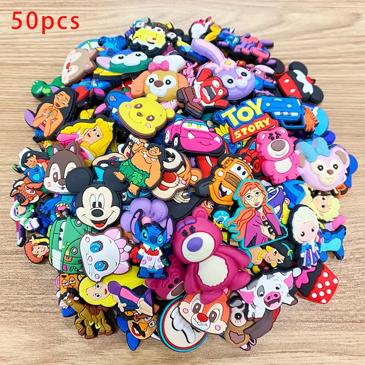 DISNEY TRADING PINS 50 LOT – No Doubles – FREE USPS GROUND SHIPPING