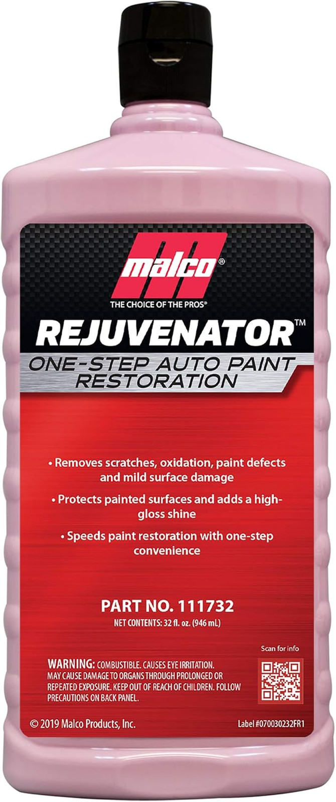 Paint Rejuvenator – One Step Automotive Paint Restoration/Clear Coat Scratch and