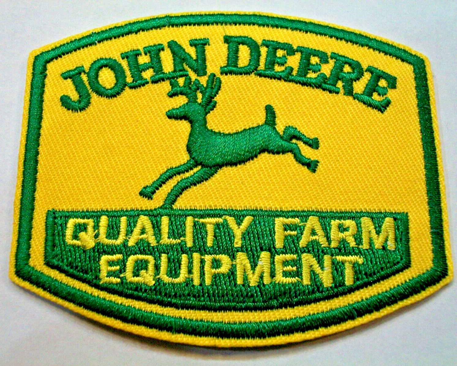 John Deere~Tractors~Ag Farm~Embroidered Patch~3″ x 2 1/2″~Iron or Sew on