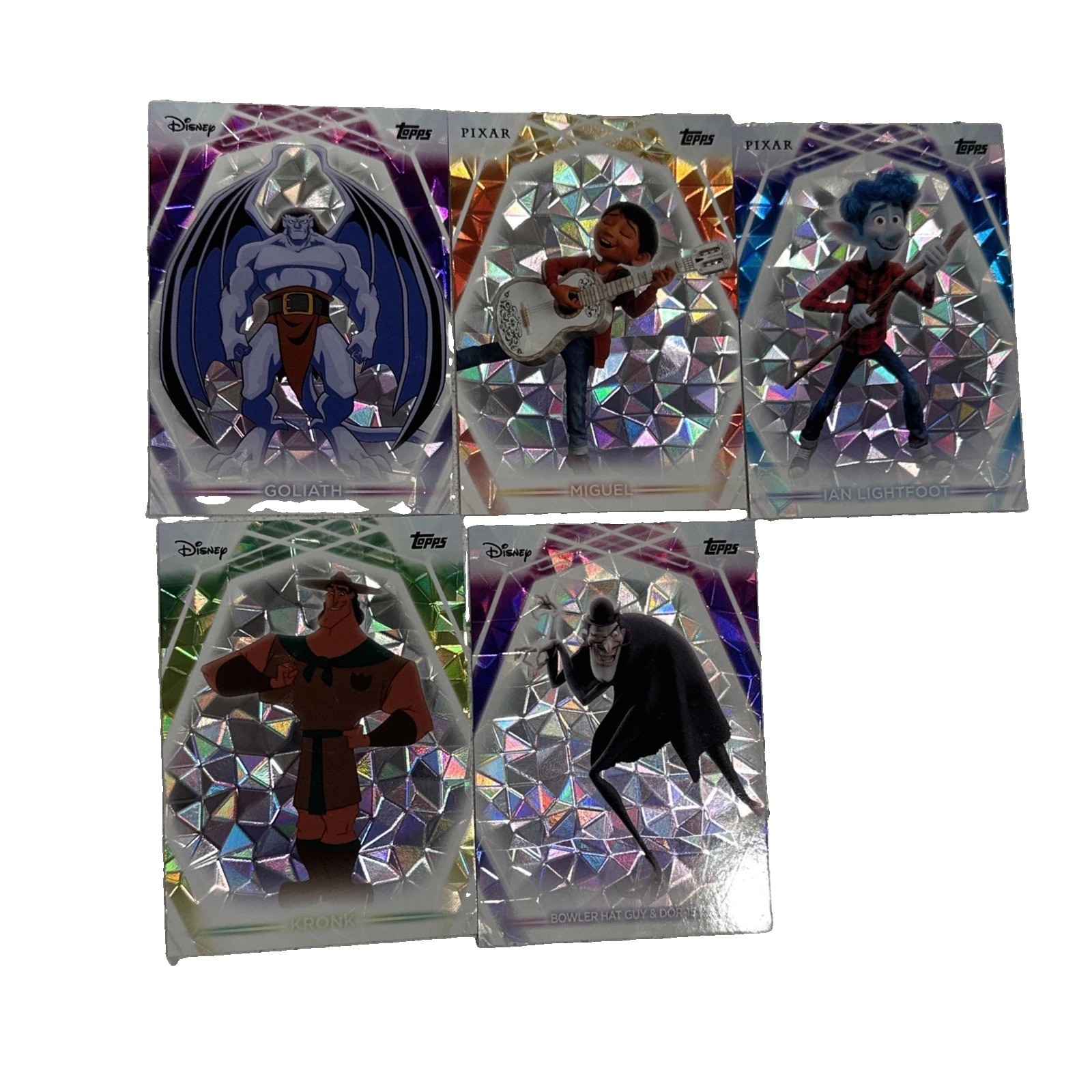 2026 Topps Neon Diamonte Foil 5 Card Lot