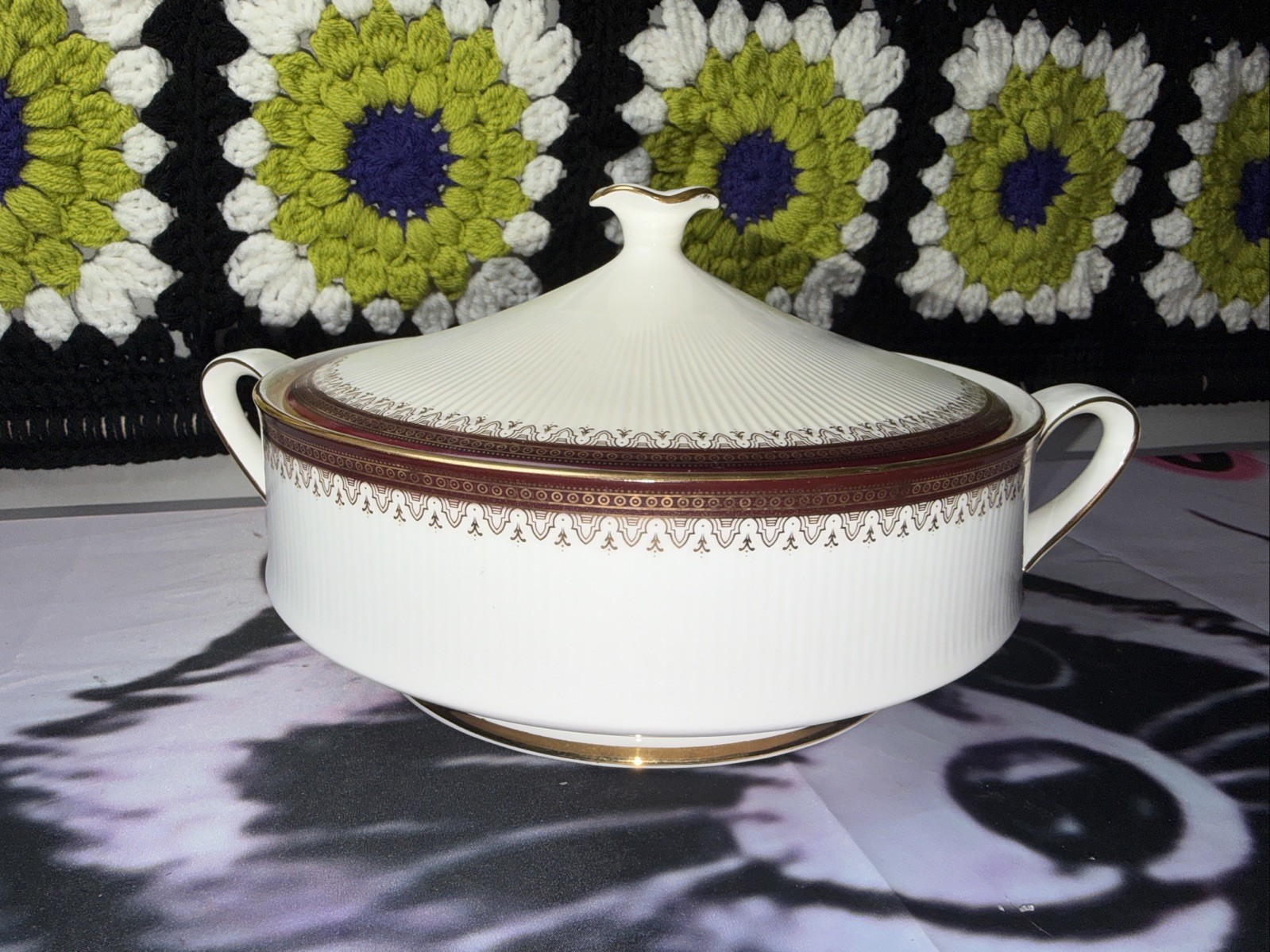 Vintage Paragon Holyrood Vegetable Tureen Covered Serving Bowl Lid Bone China UK