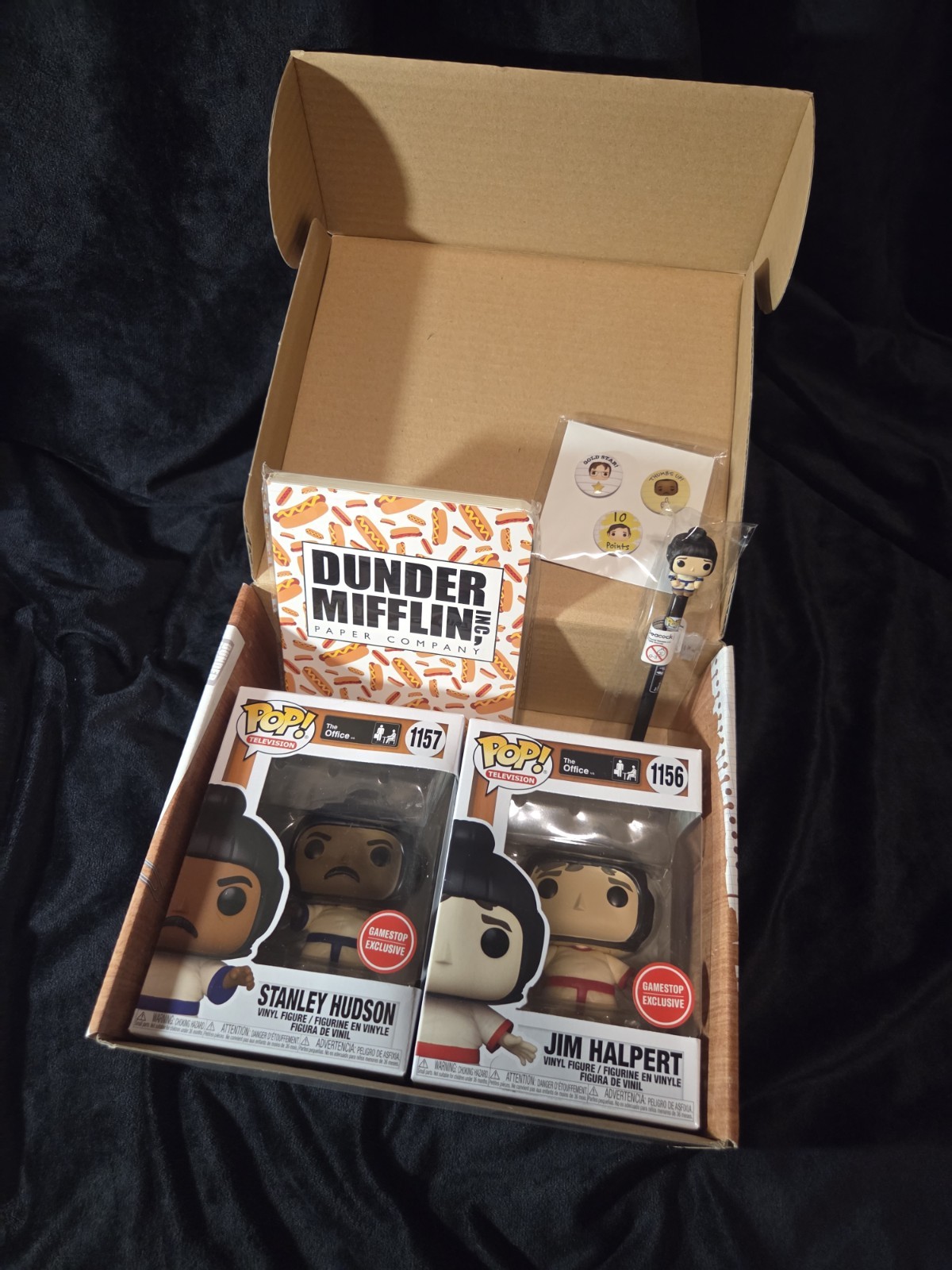 Funko Pop! The Office Jim Halpert #1156 & Stanley Hudson #1157 GameStop