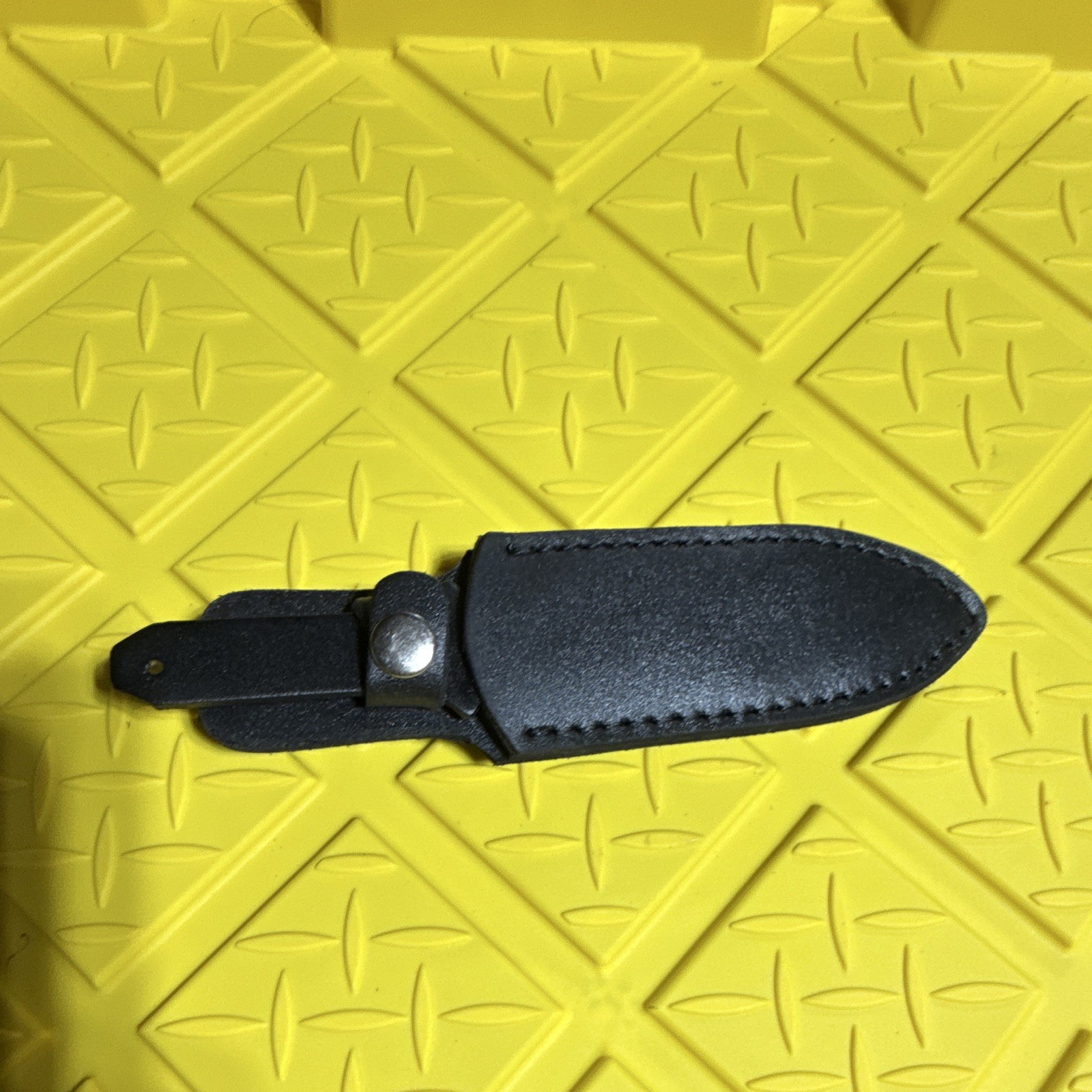 Titan Targets Throwing Fixed Blade Knife, Black Steel Spear Point, Sheath