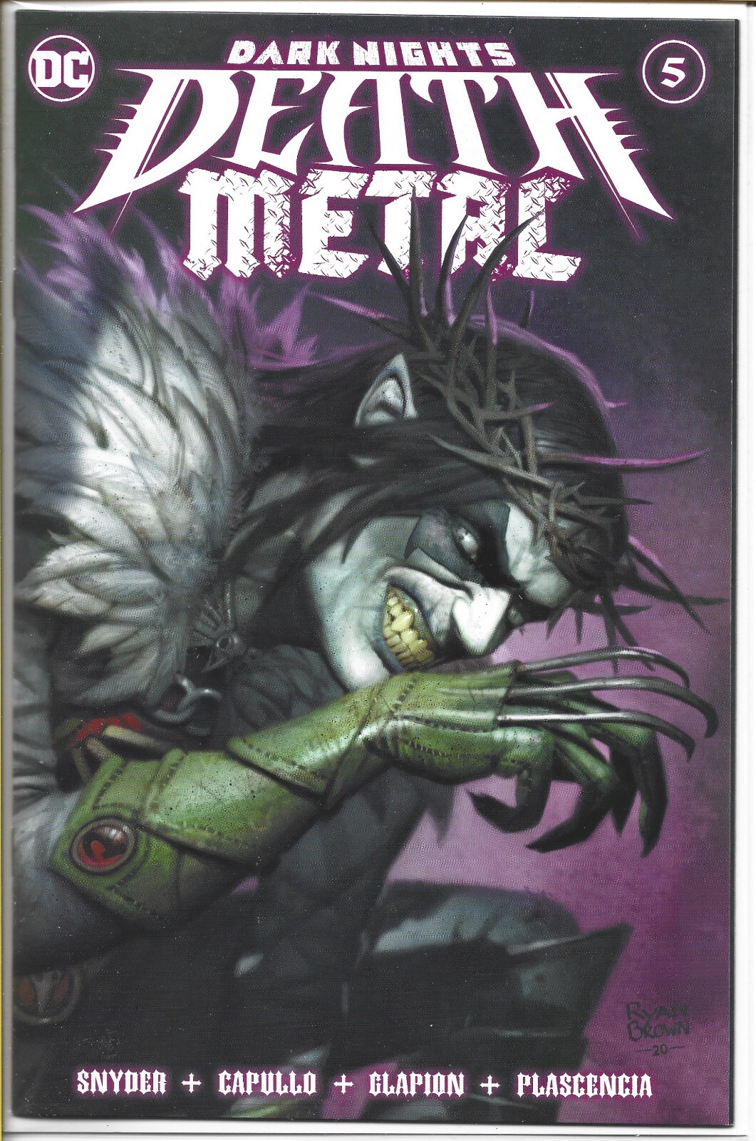 DARK NIGHTS DEATH METAL #5 RYAN BROWN LMT 3000 DC COMICS 2021 NEW AND UNREAD