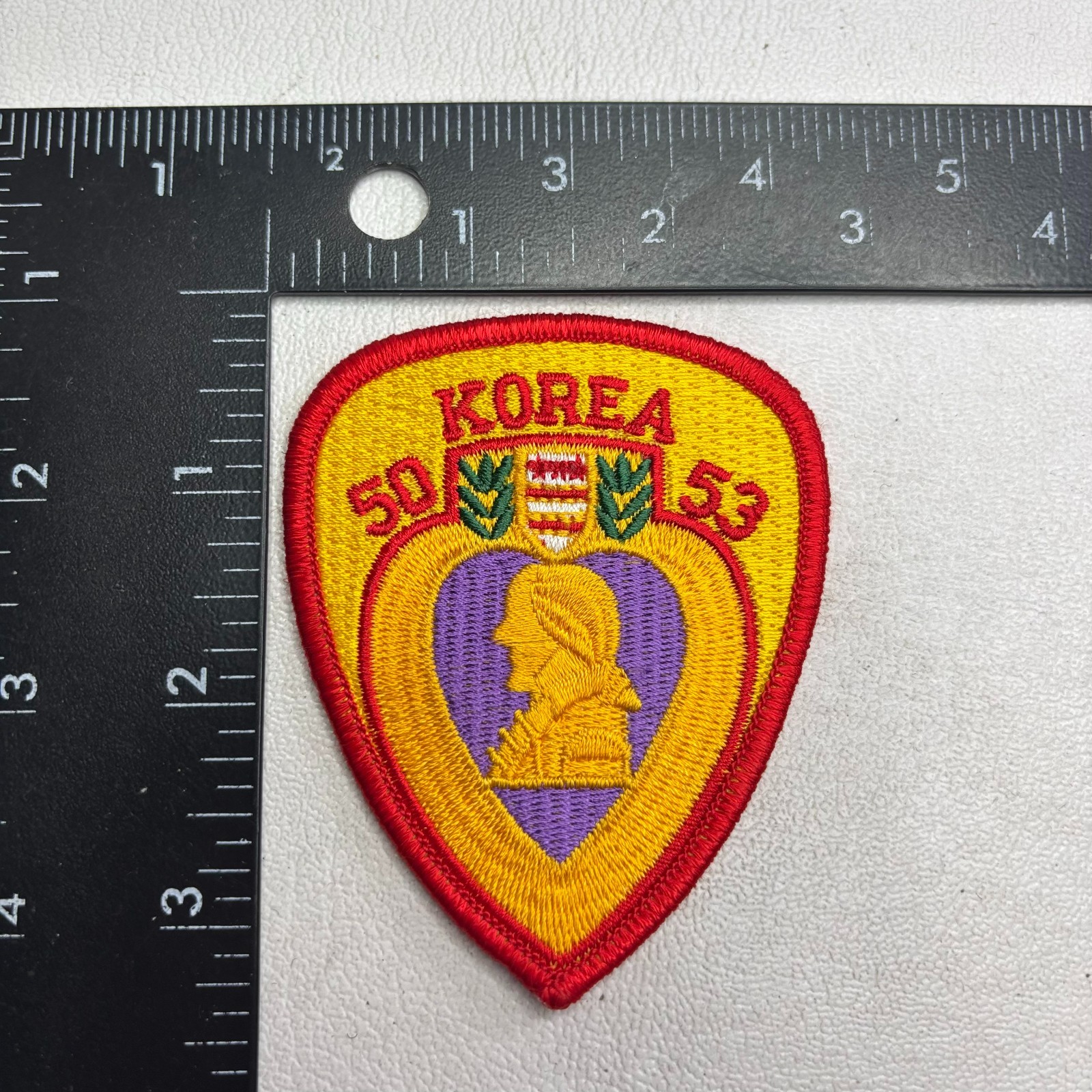 Military KOREA 1950-1953 KOREAN WAR PURPLE HEART Themed Patch 62X9