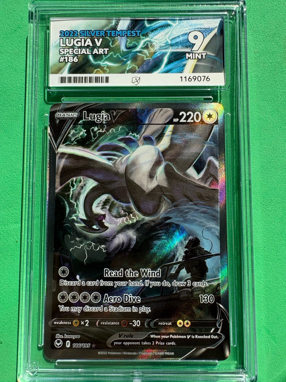 Pokémon TCG Lugia v Silver Tempest 186/195 Ace 9 Special Alternative Art