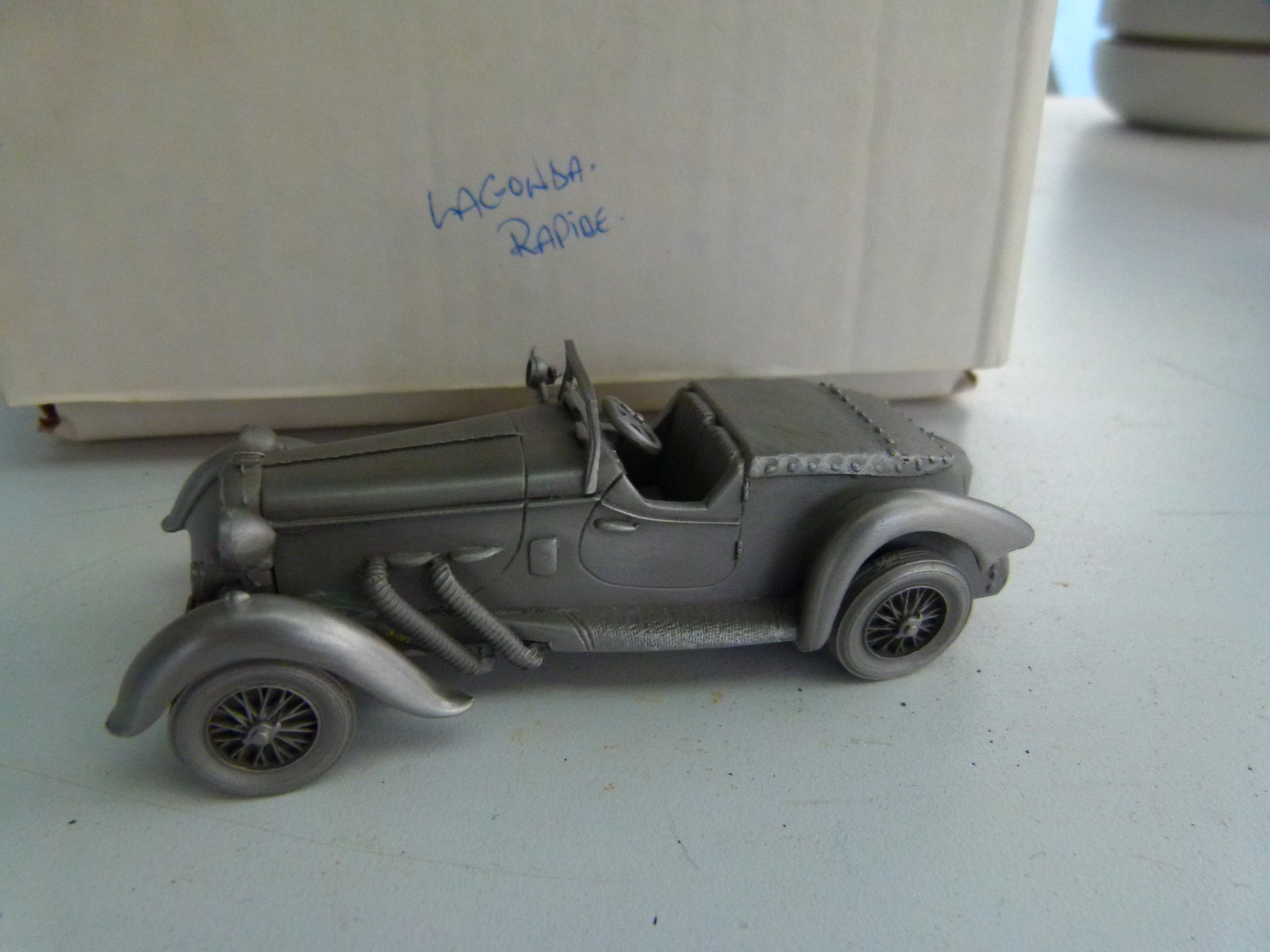 Danbury Mint 1937 Lagonda Rapide Solid Pewter Collector Car Made in England