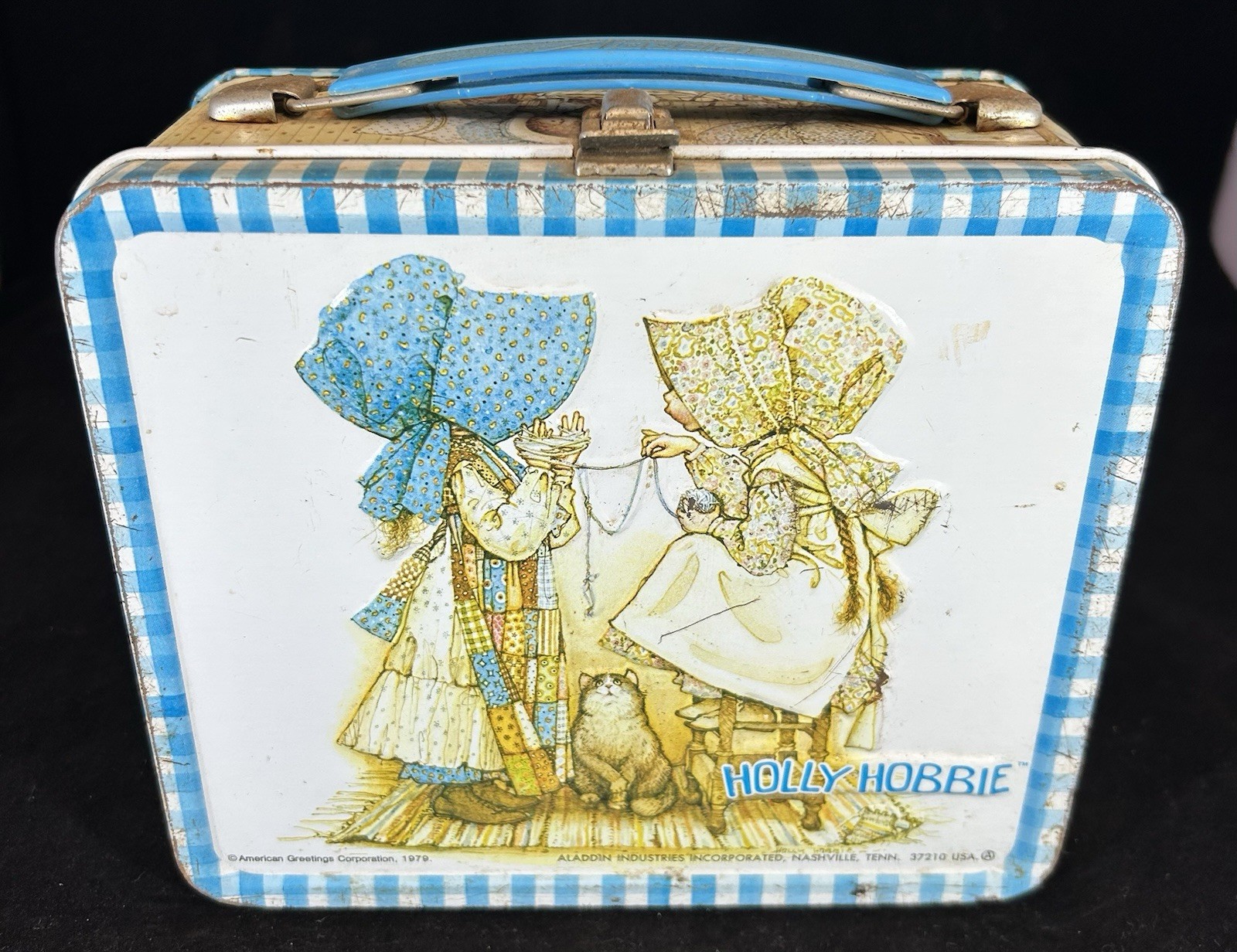 VINTAGE 1979 HOLLY HOBBY METAL ALADDIN LUNCHBOX *NO THERMOS*