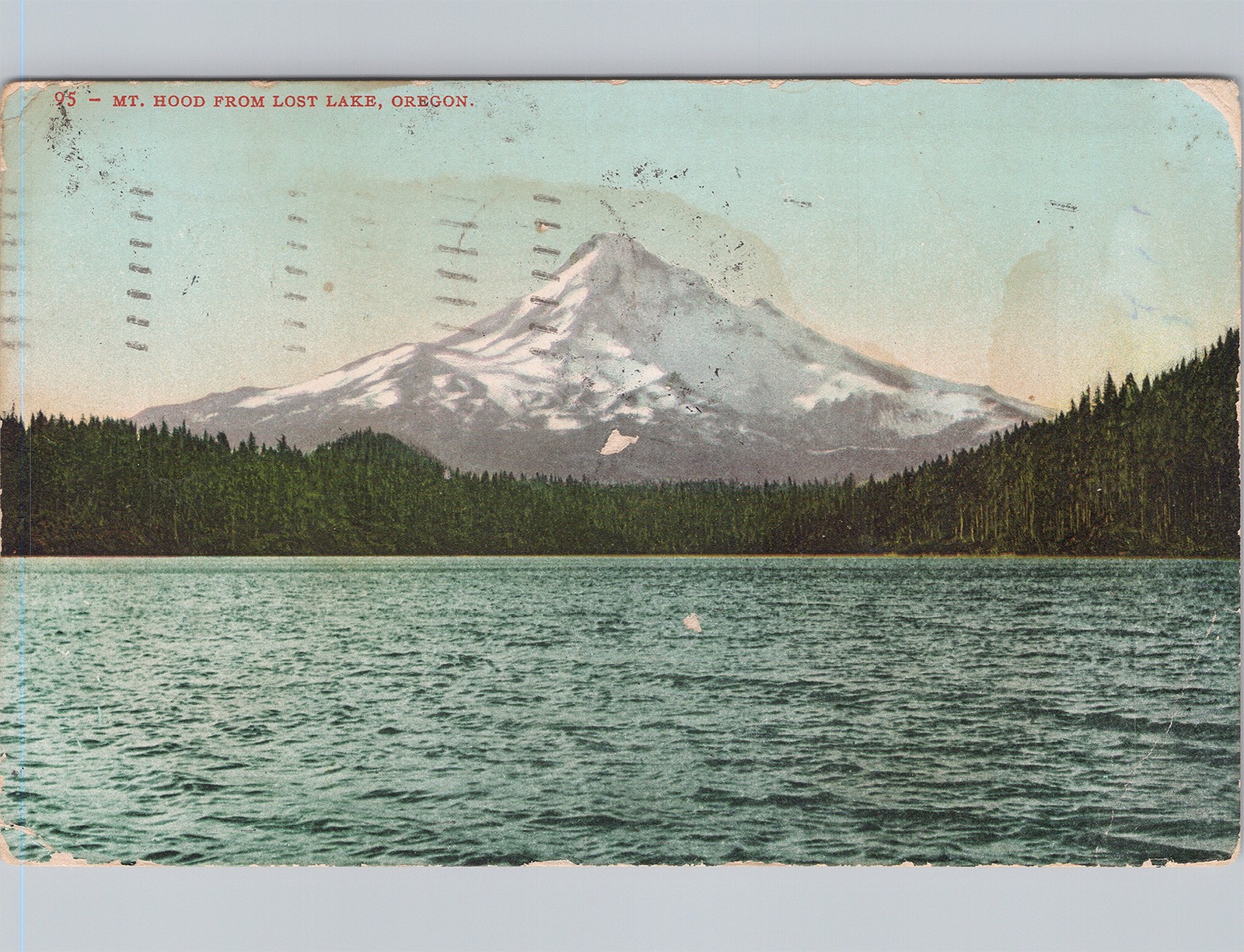 Undivided Back Postcard Oregon US Mt Hood From Lost Lake View