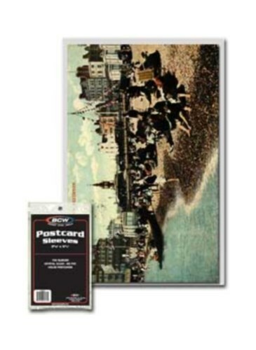 1000 BCW Archival Soft Postcard Poly Sleeves – Acid Free Polypropylene Holders