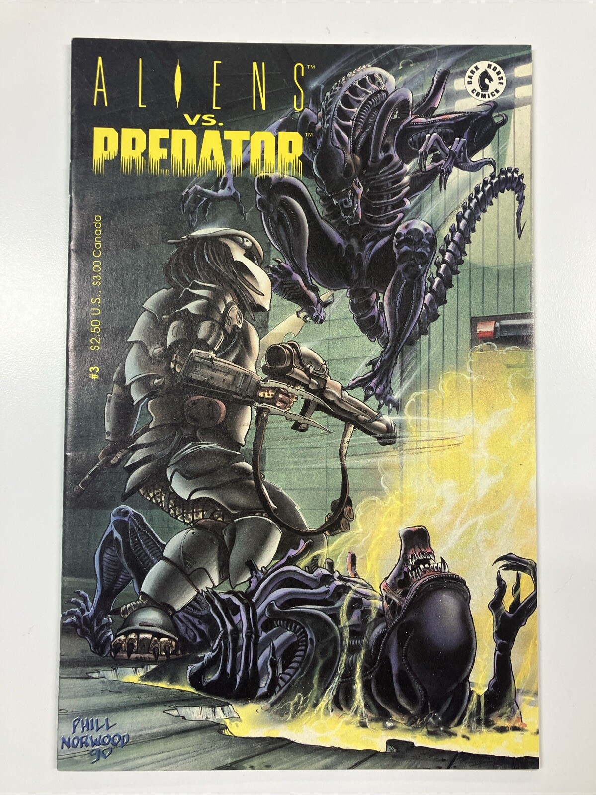 Aliens vs. Predator #3 Dark Horse 1990 Horror Sci-Fi 1st Printing 9.6 Never Read