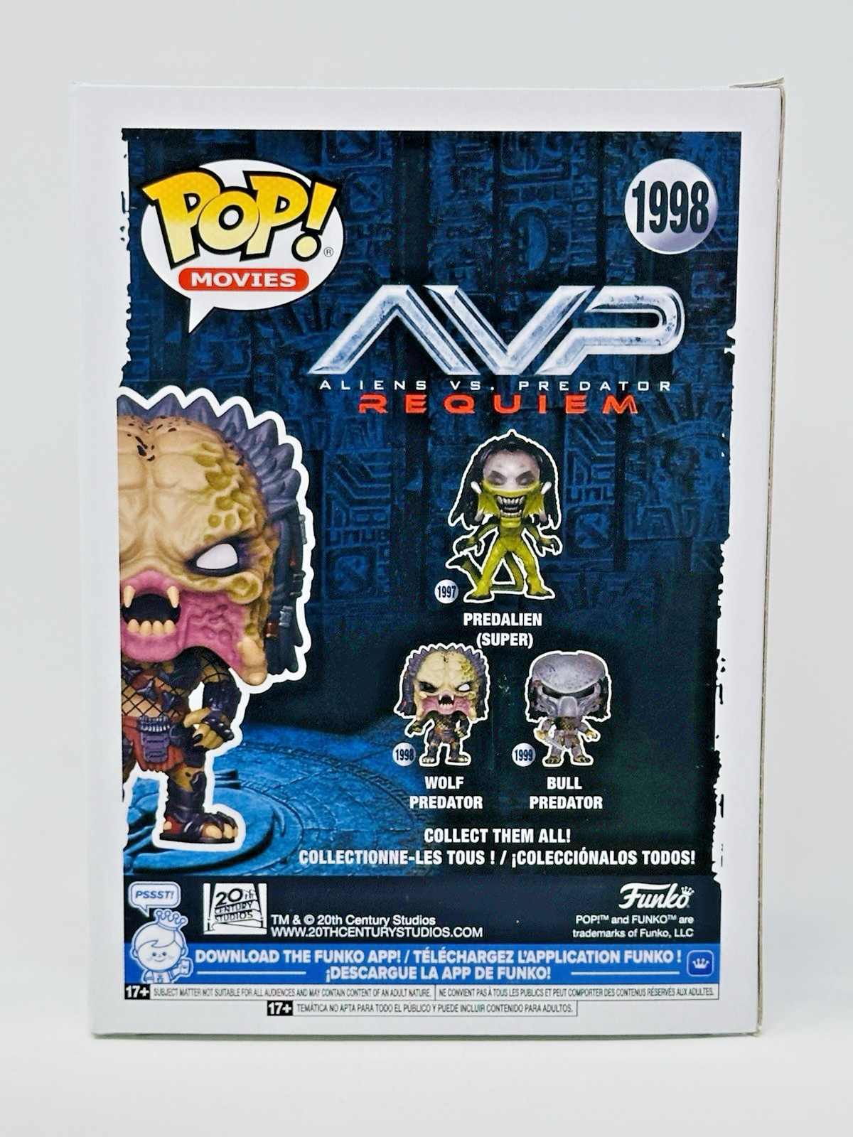 Funko Pop! Alien Vs. Predator: Requiem – Wolf Predator #1998 with Protector