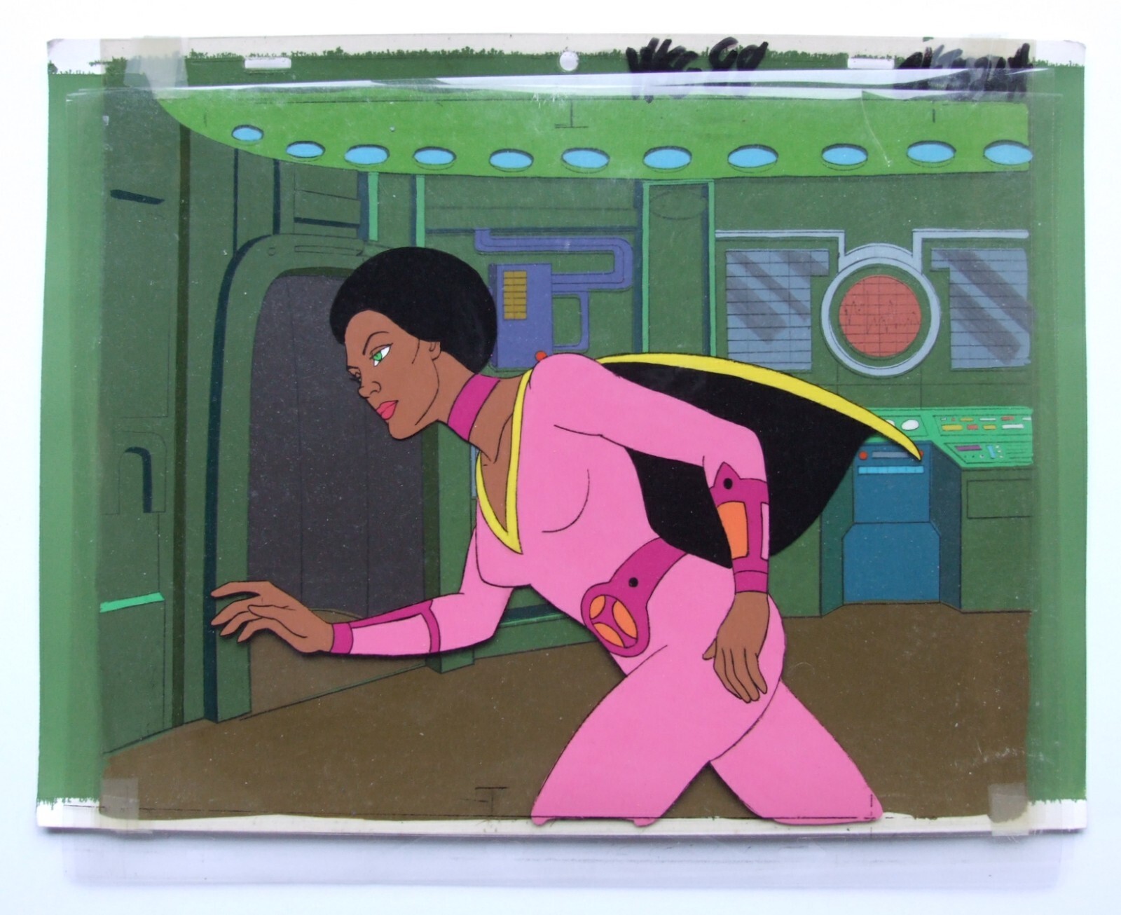 Space Sentinels Original Animation Cels & Background Art Job Lot Filmation 1977