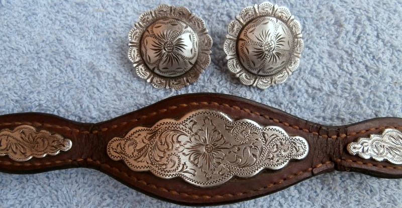 Sterling Silver from Old Horse Show Bridle 2-1-3/8 in. 1-3 in. long-4-1-1/2 in.