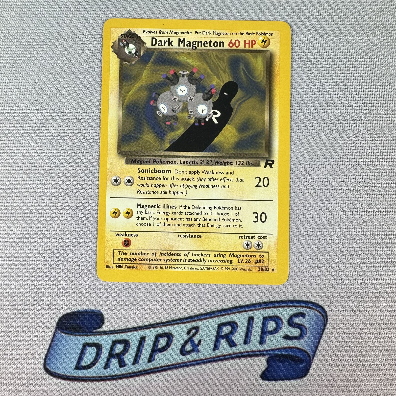 Pokemon – 28/82 – Dark Magneton (28) – Unlimited – Team Rocket