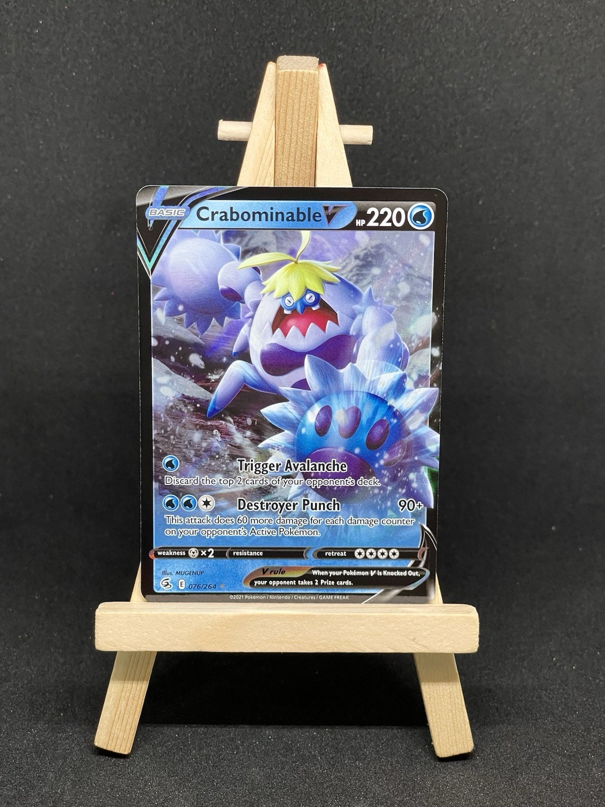 Crabominable V 076/264, Fusion Strike, Pokemon, NM
