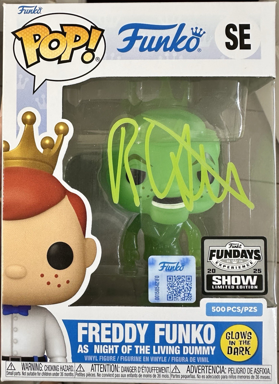 Funko Pop Goosebumps Freddy As Night Of The Living Dummy Autographed By RL Stine