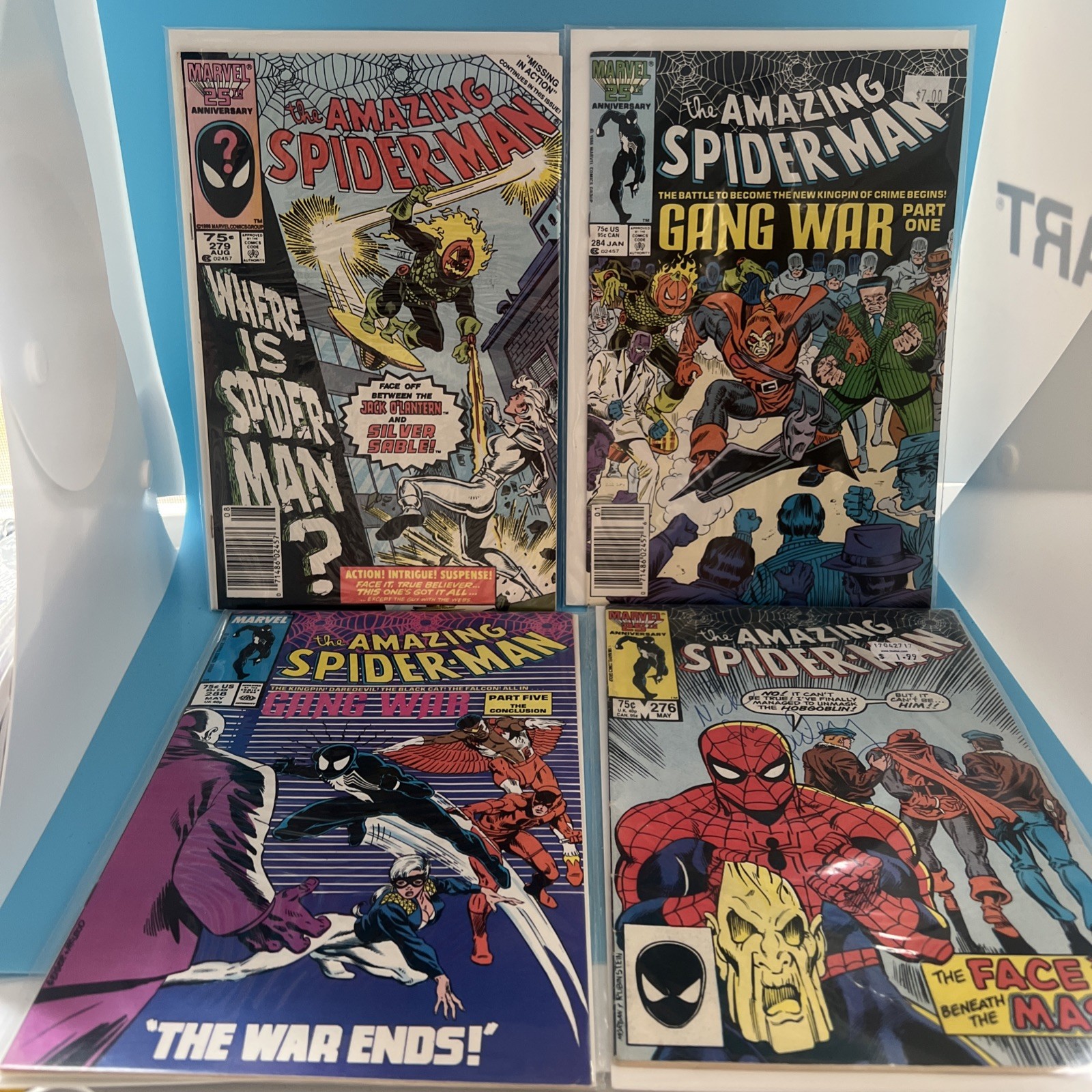 Amazing Spider-Man Fantastic Lot #276 #279 #284 #288 Marvel Newsstand/Direct Mix