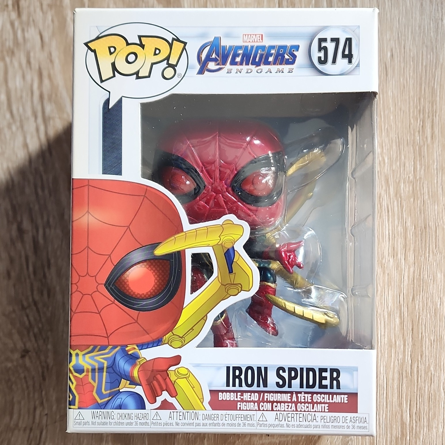 Funko Pop! Marvel Avengers: Endgame Iron Spider Bobble-Head Figure #574