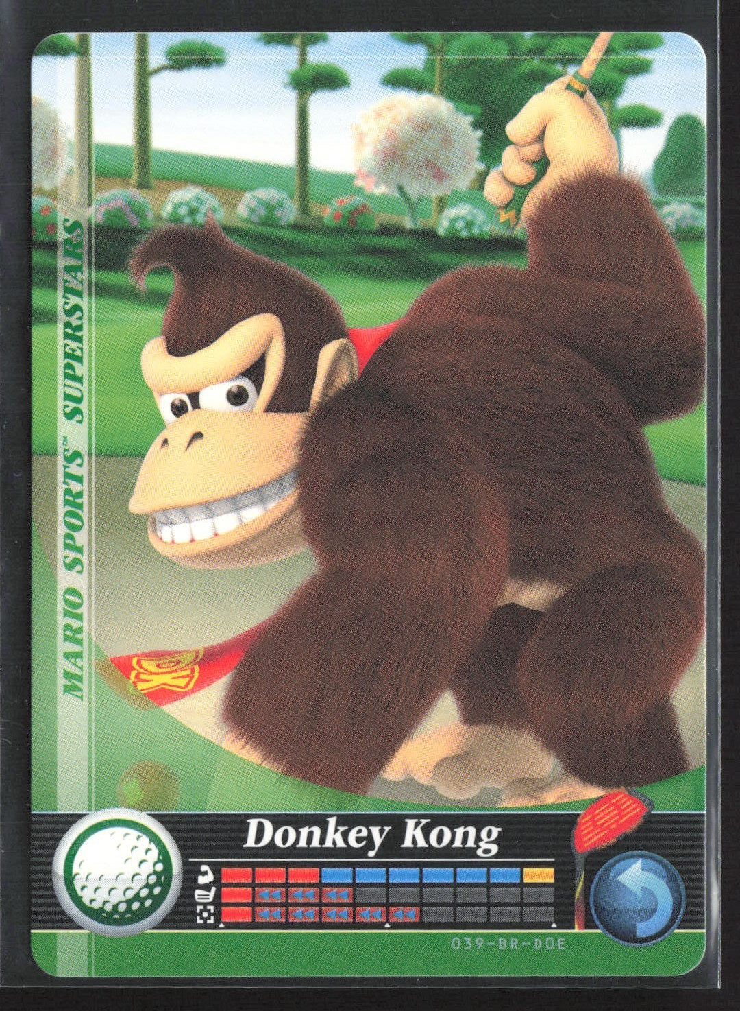 2017 Mario Sports Superstars Amiibo Card – #39 DONKEY KONG Golf – Nintendo NM