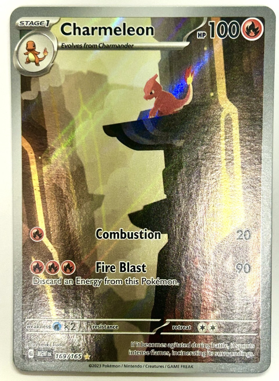 Pokemon TCG Charmeleon 169/165 Scarlet & Violet 151 – Near Mint – UK Seller