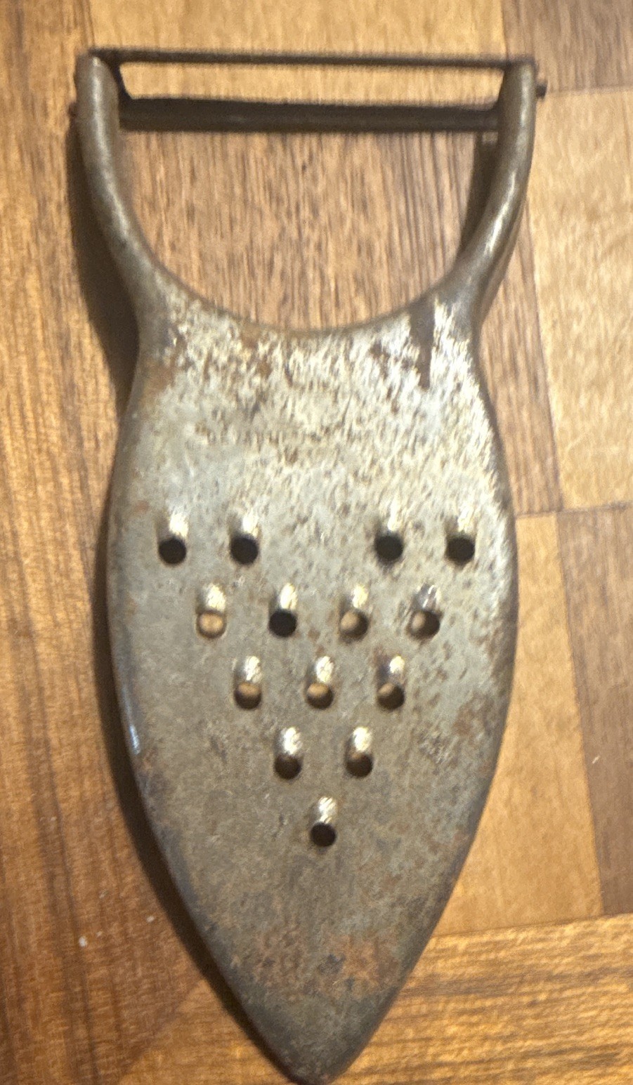 Vintage Silver Metal Handheld Vegetable Peeler for Vegetables, 1 Piece
