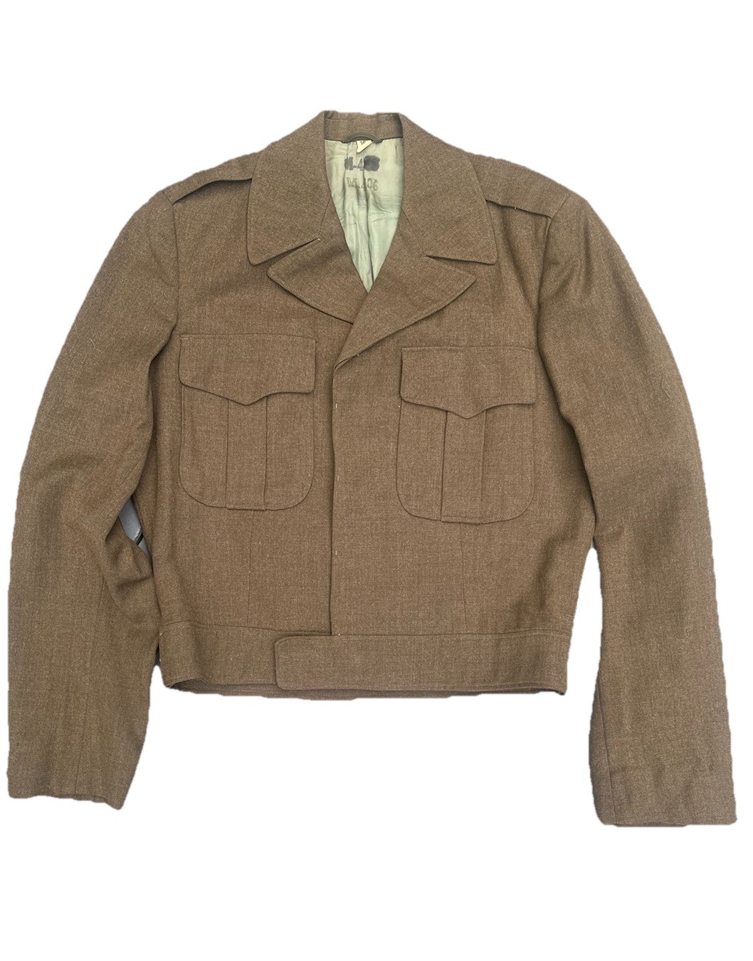 Men’s VTG 50s Korean War US Army Wool Ike Uniform Jacket Large Sz 36 1950s