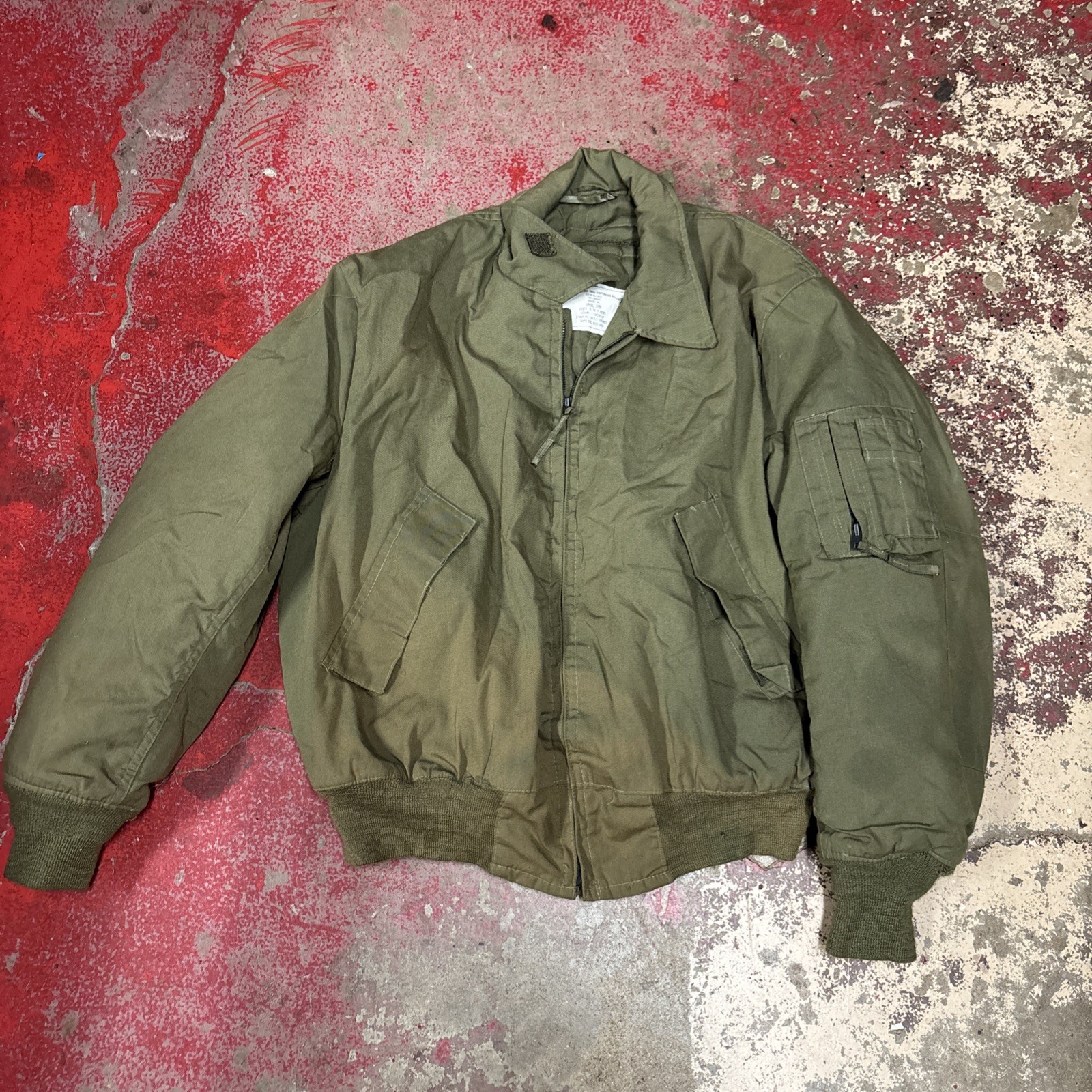 Cold Weather High Temperature Resistant Jacket Tanker Jacket Large Long OD Green