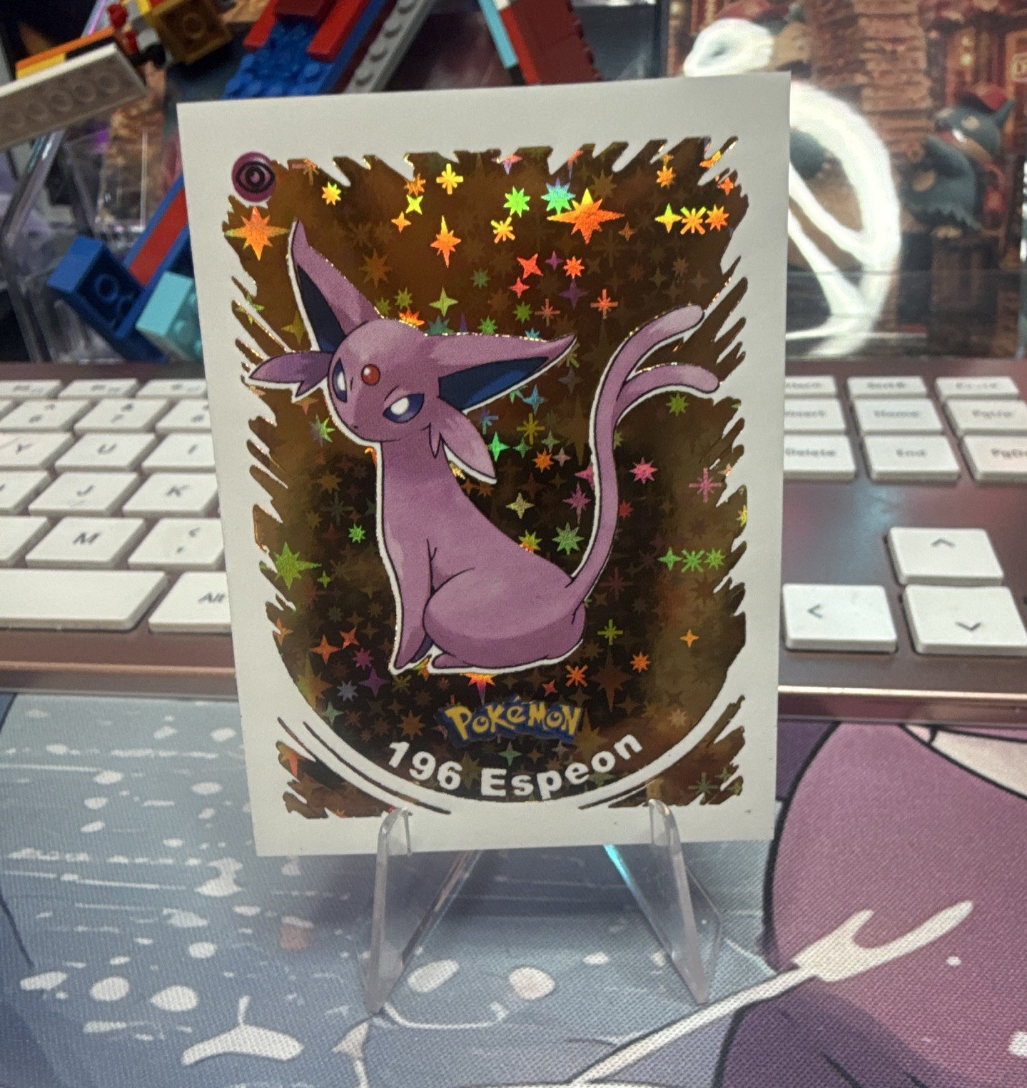 PRISM 2022 Pokémon 2 Evoluciones Metal Sticker Album Espeon #196 Card