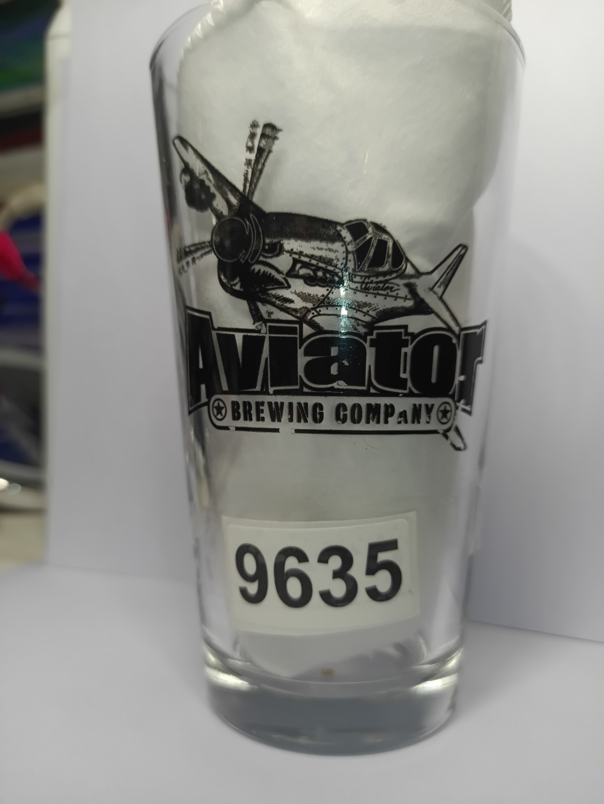 #9635 Aviator Brewing Company Beer Is My Friend Pint Glass Fuquay-Varina, NC