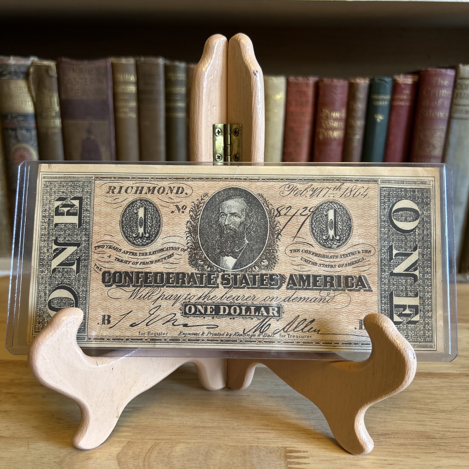 $1 Confederate Currency – Reenactors/Collectors – Circulated Look Facsimile
