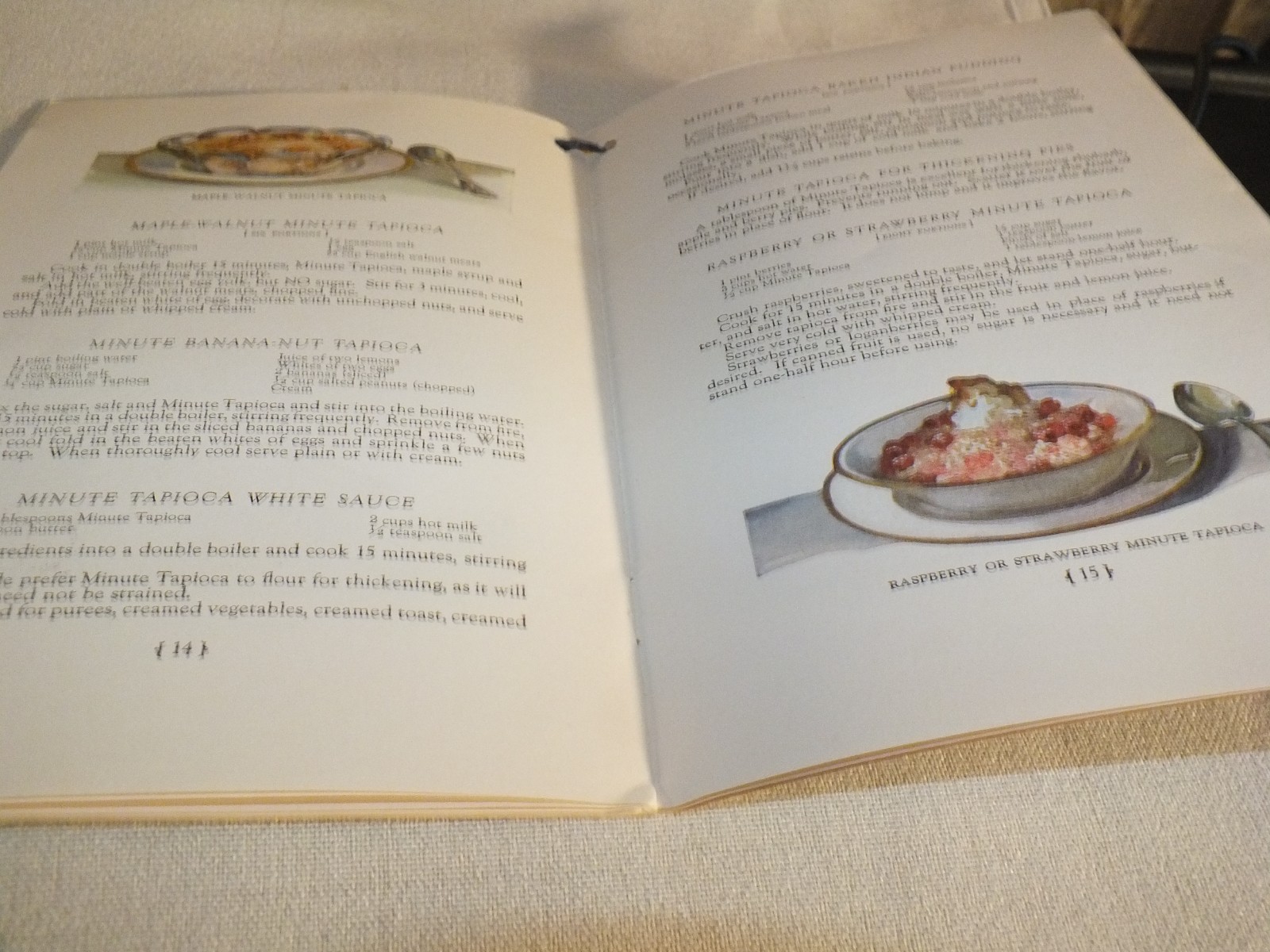 ADDING VARIETY to the MENU Minute TAPIOCA CO 1926 RECIPE booklet color illus