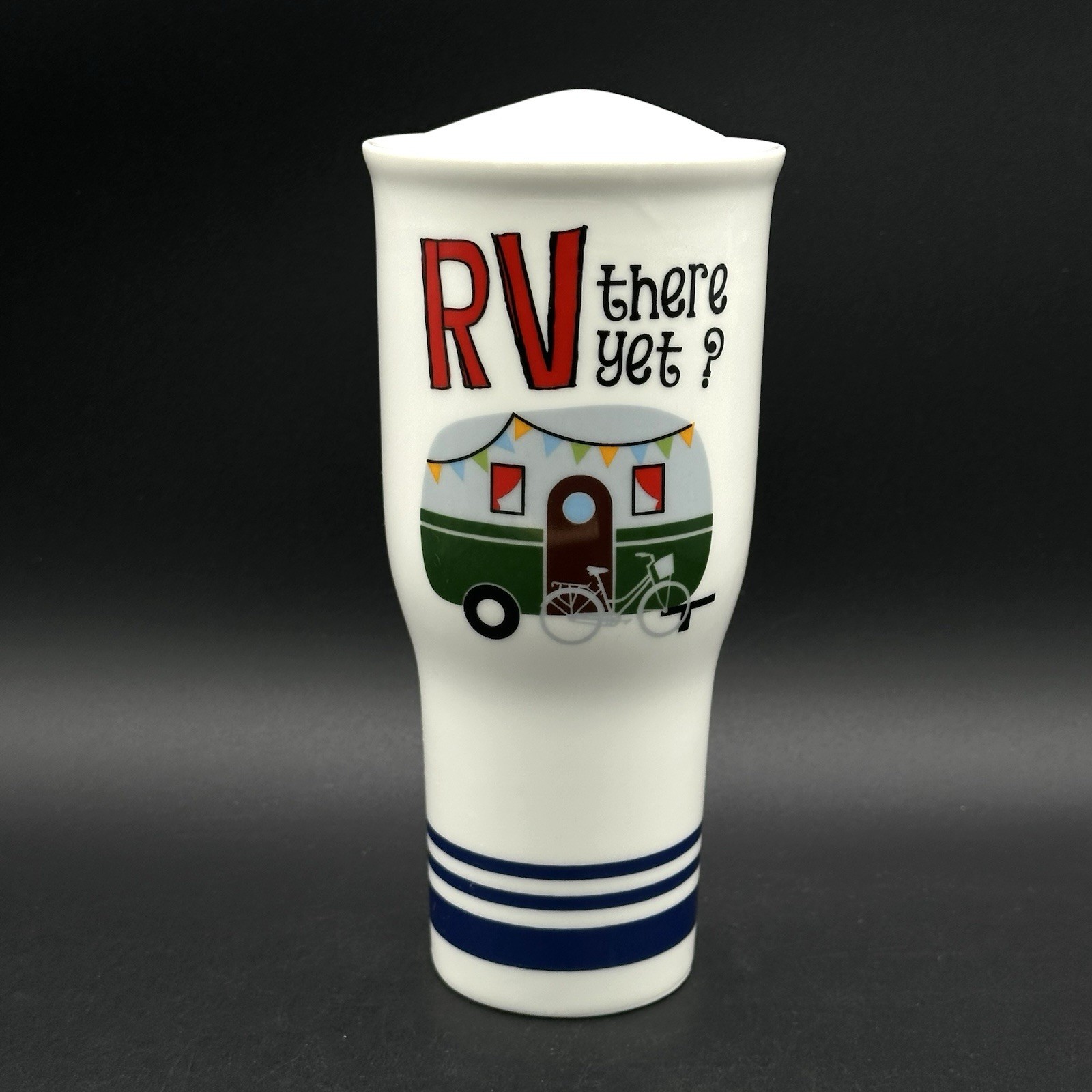 Cracker Barrel RV There Yet ? Travel Coffee Cup Camper With Drink Through Lid