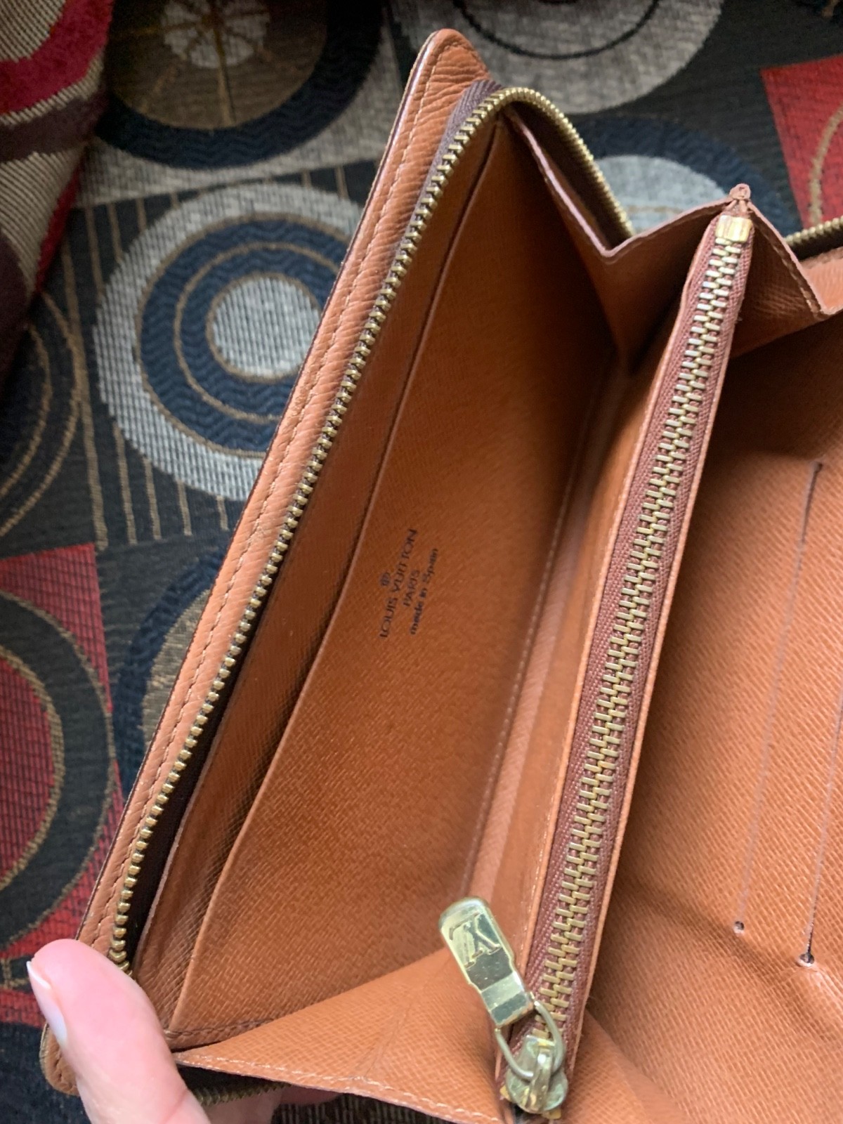 Authentic Louis Vuitton Monogram Porte Monnaie Zippy Long Wallet!