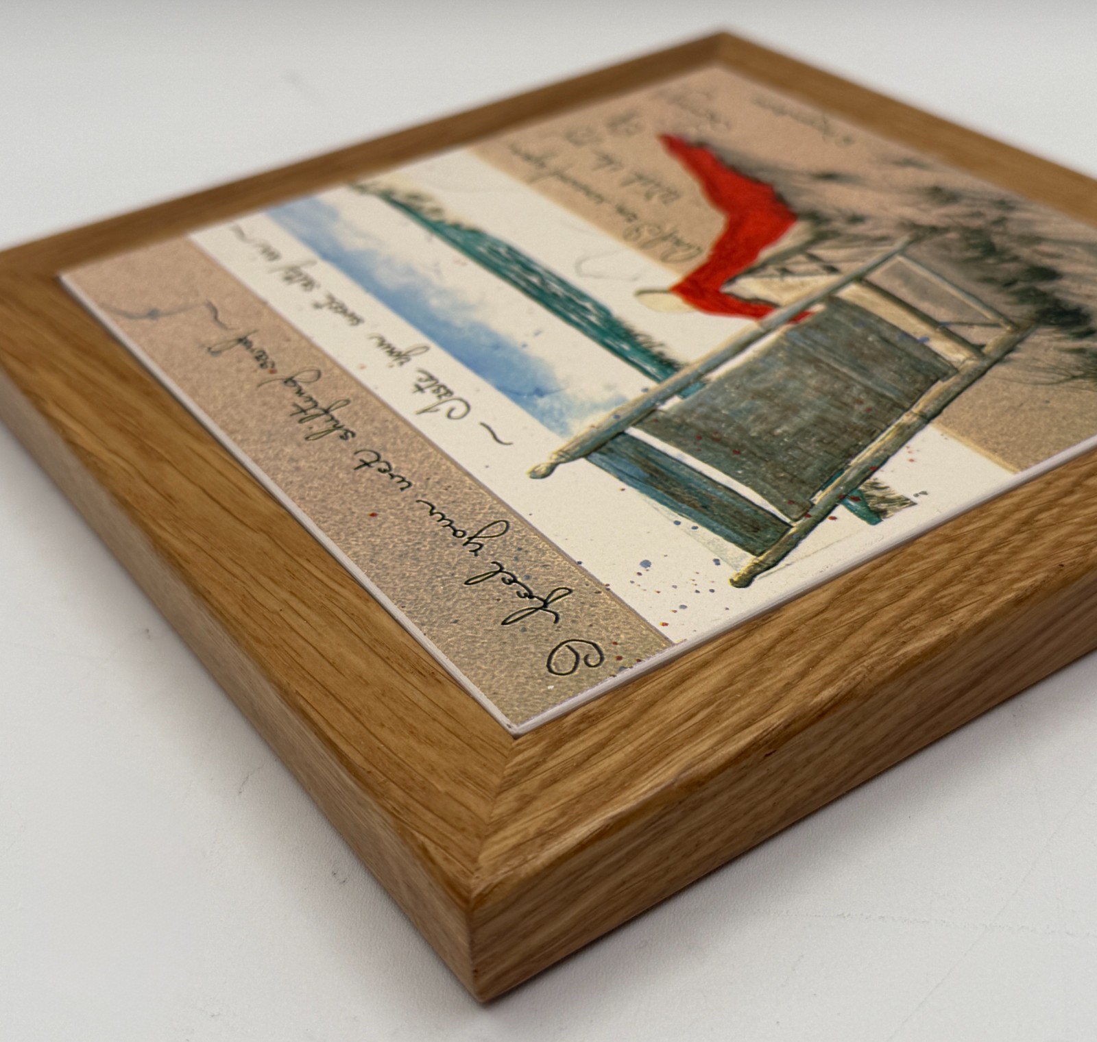 AbsorbaStone Beach Scene Stone Trivet