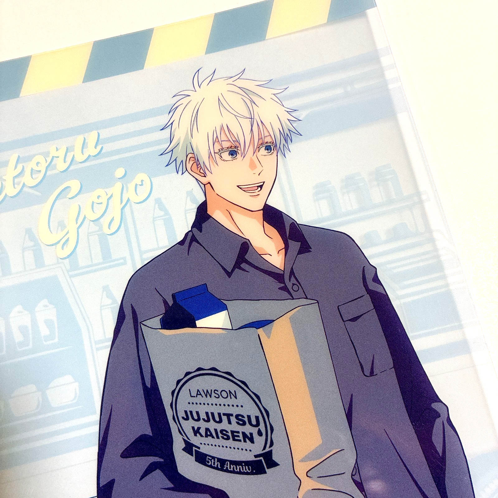 Jujutsu Kaisen Lawson Collaboration 2026 Satoru Gojo A5 Clear Art Sheet card New