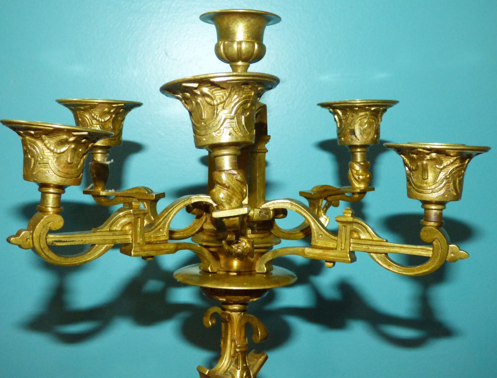 Pair French Neo Classical Bronze Figural Candelabras James Pradier, Susse Fres