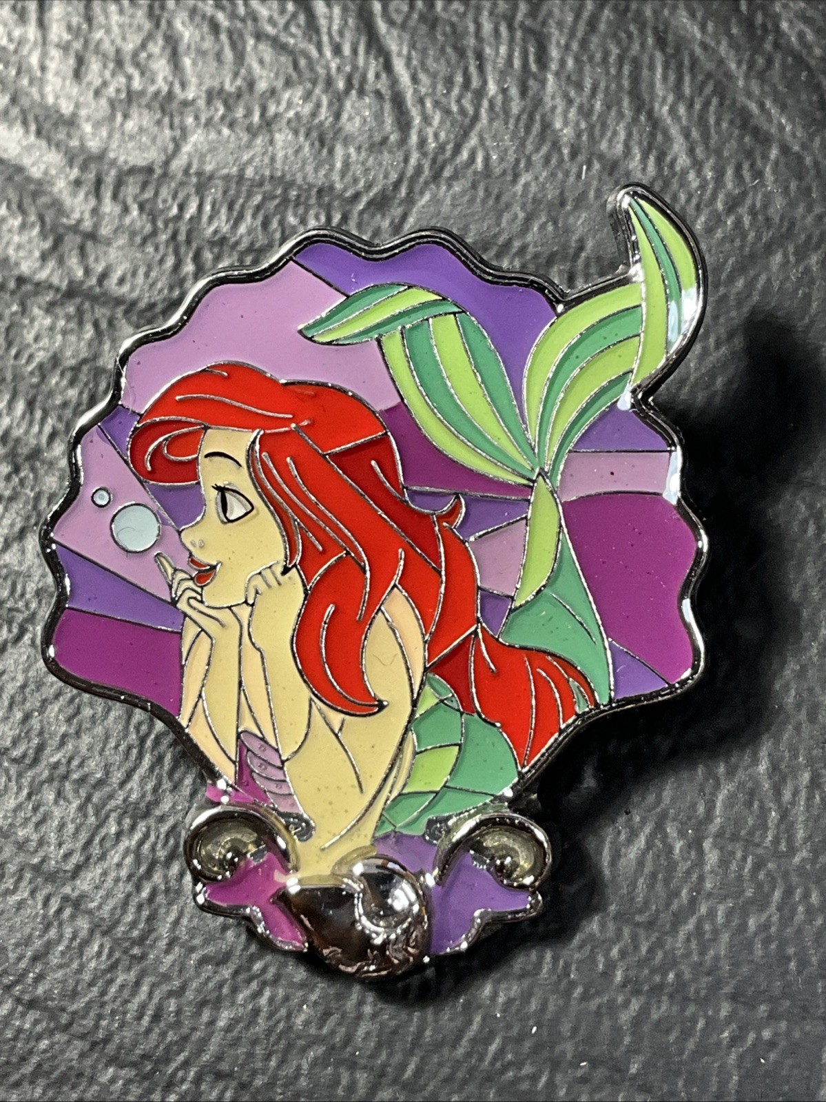 2021 Loungefly Princess Stained Glass Little Mermaid Ariel Enamel Pin Blind Box