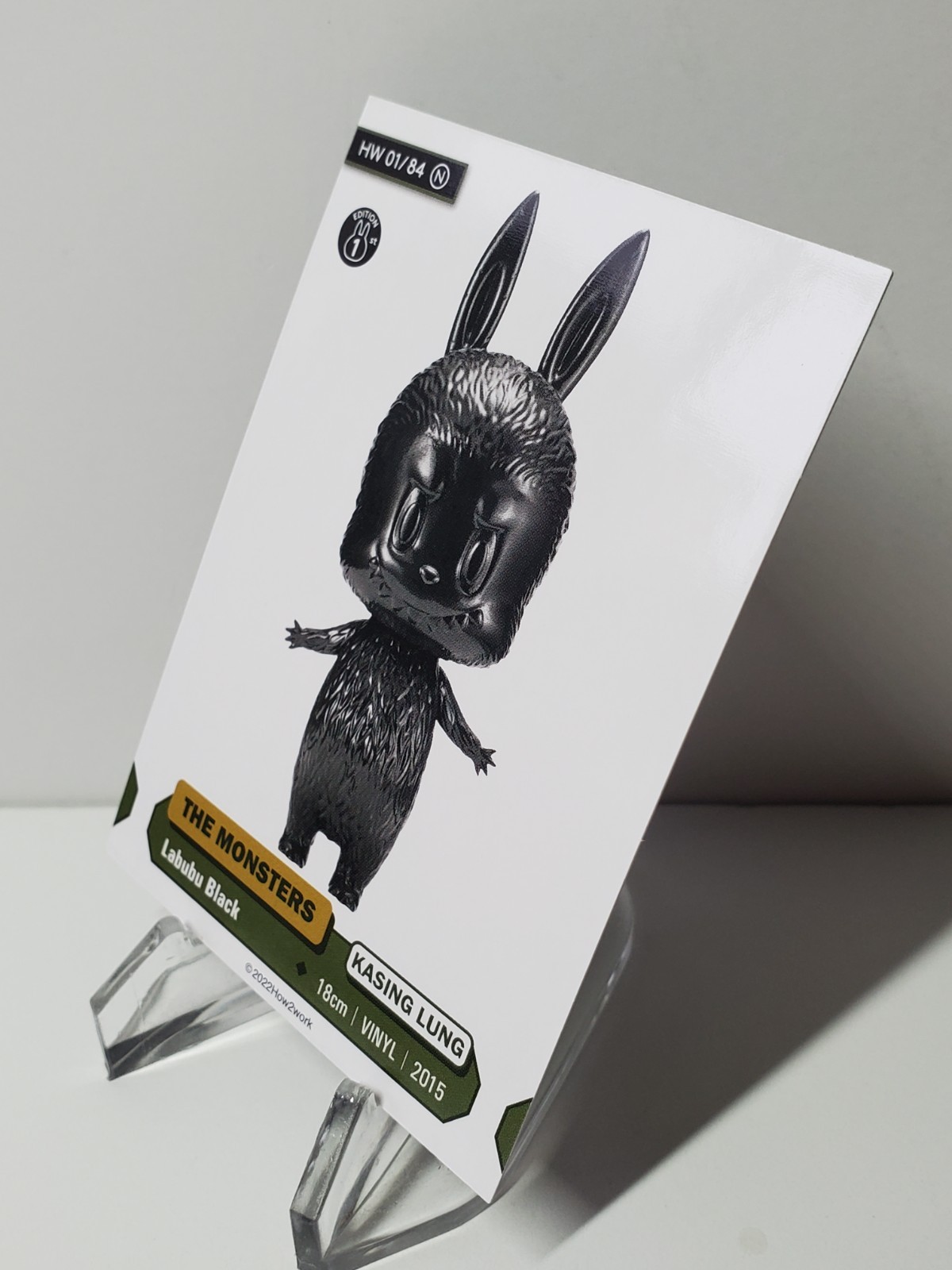 🔥2022 How2Work THE MONSTERS Series #1 CARD! “LABUBU BLACK” 01/84 N🔥